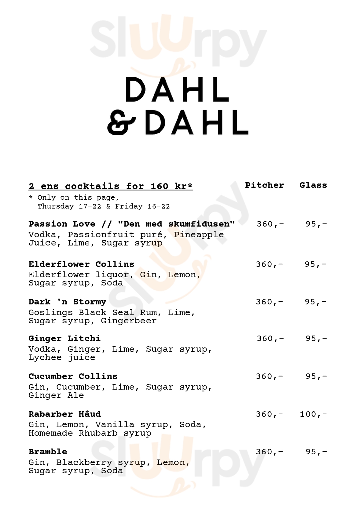 Dahl & Dahl København Menu - 1