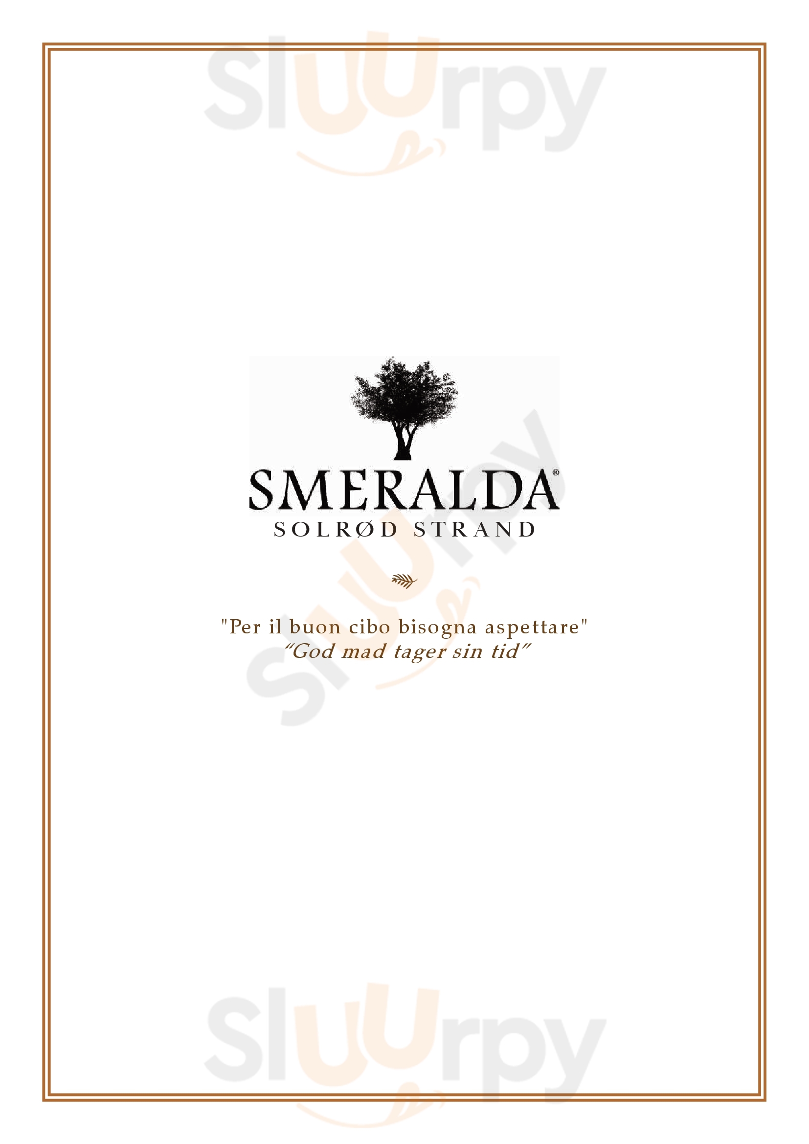 Smeralda Copenhagen København Menu - 1