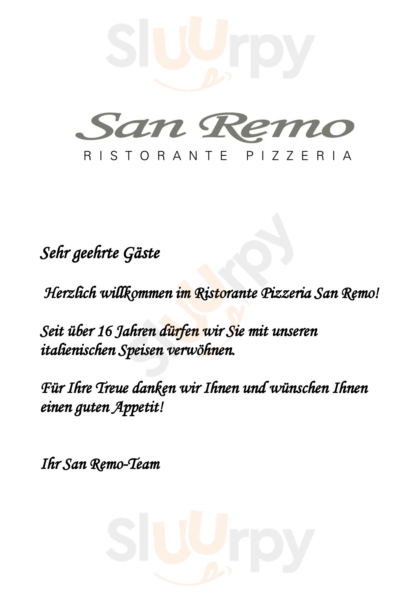 Ristorante Pizzeria San Remo Dornbirn Menu - 1
