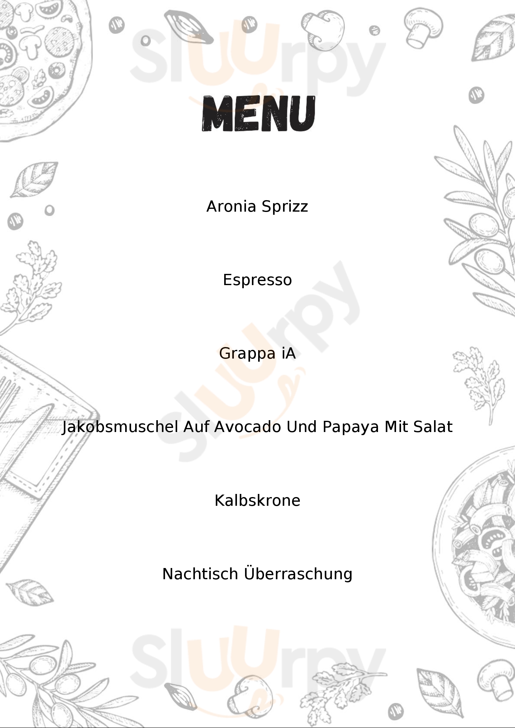 Sinnsationell – Restaurant Pizzeria Bregenz Bregenz Menu - 1