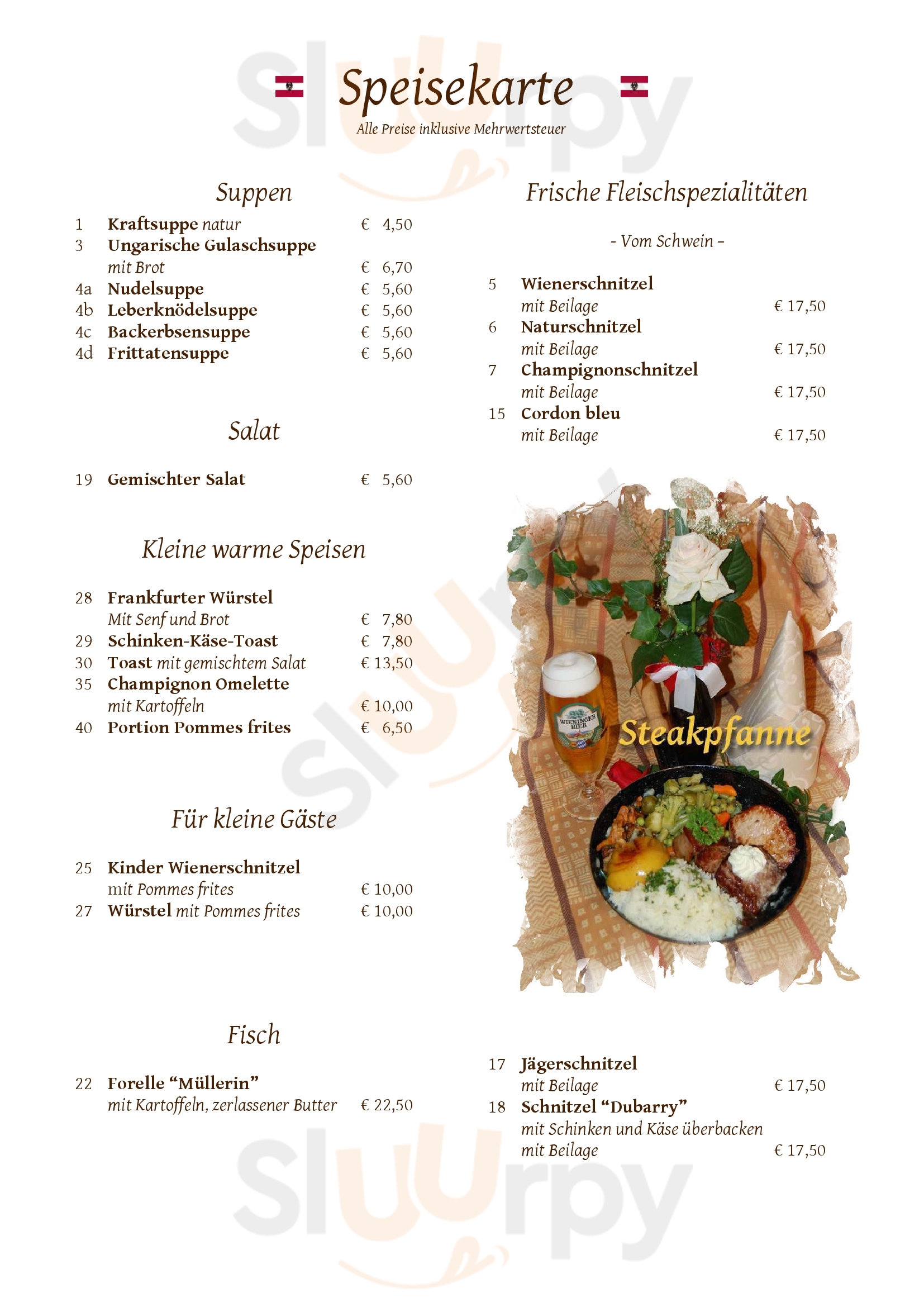 Hotel Peter Restaurant Saalbach-Hinterglemm Menu - 1