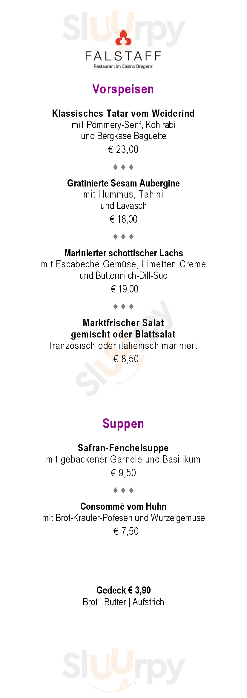 Cuisino Bar & Lounge Innsbruck Menu - 1