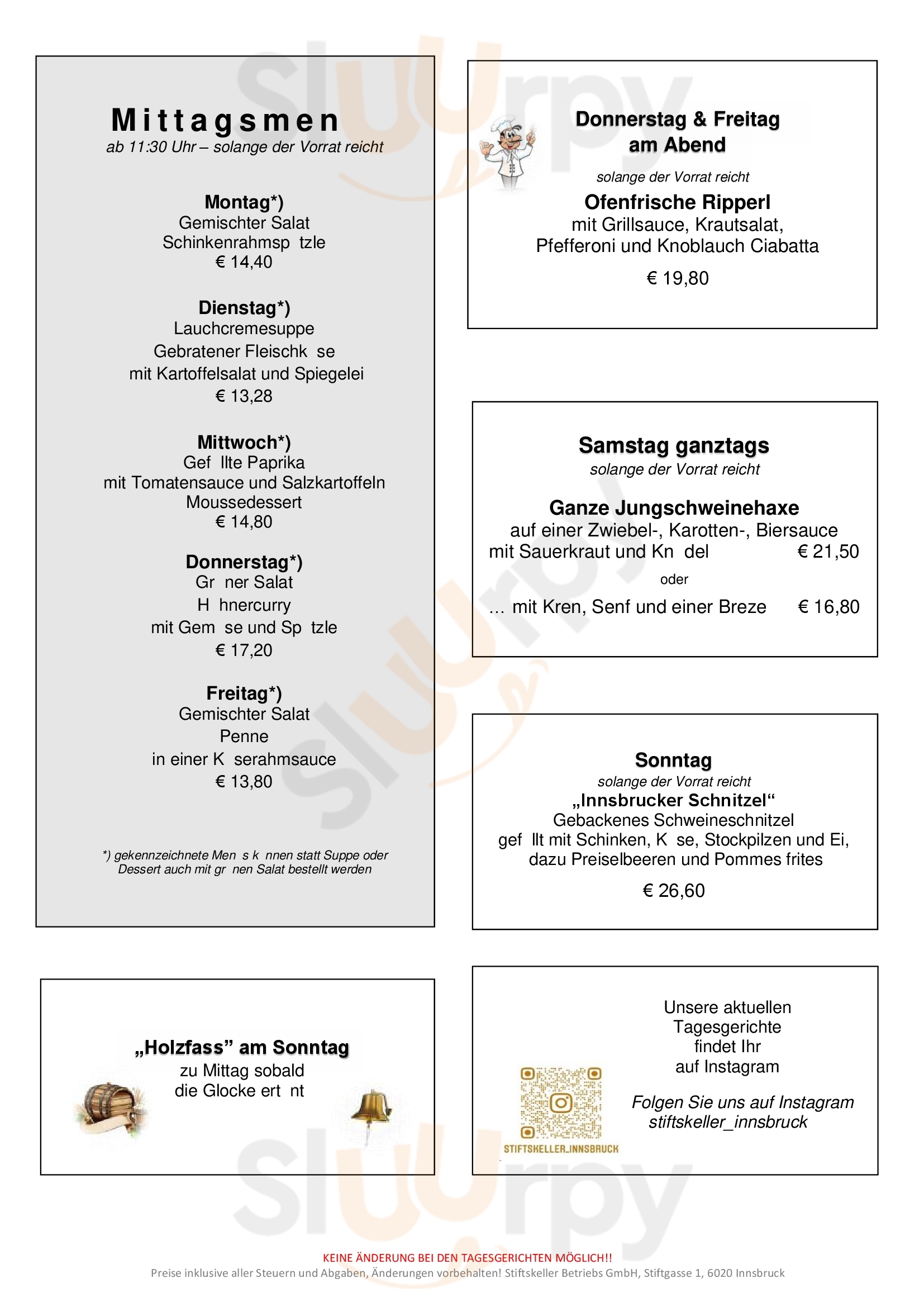 Ac Lounge Innsbruck Menu - 1