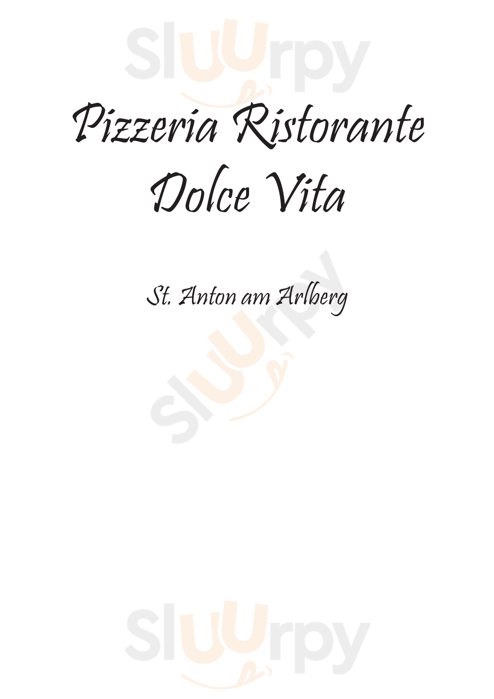 Pizzeria Ristorante Dolce Vita St. Anton am Arlberg Menu - 1