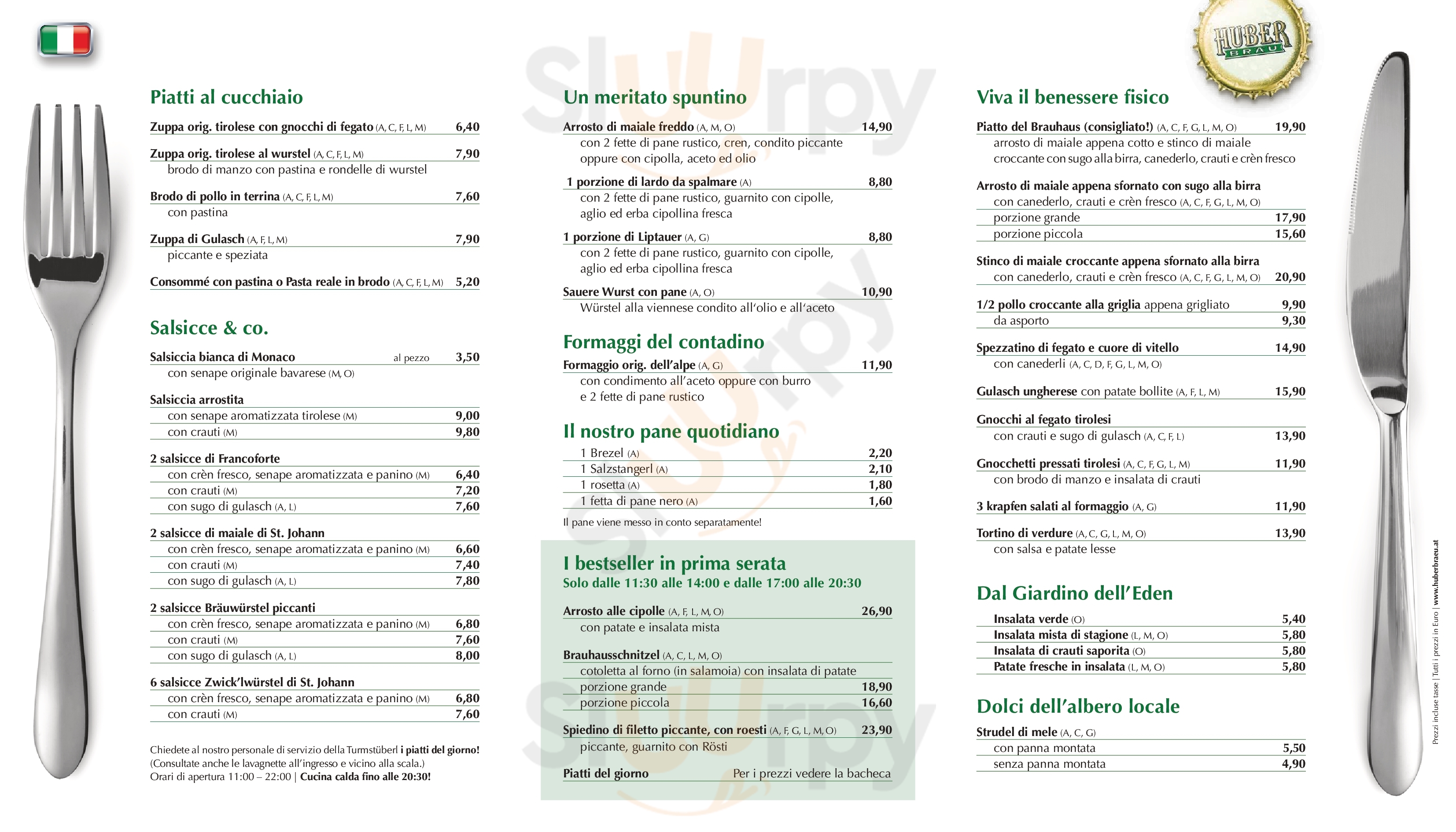 Huber Bräu Turmstüberl St. Johann in Tirol Menu - 1