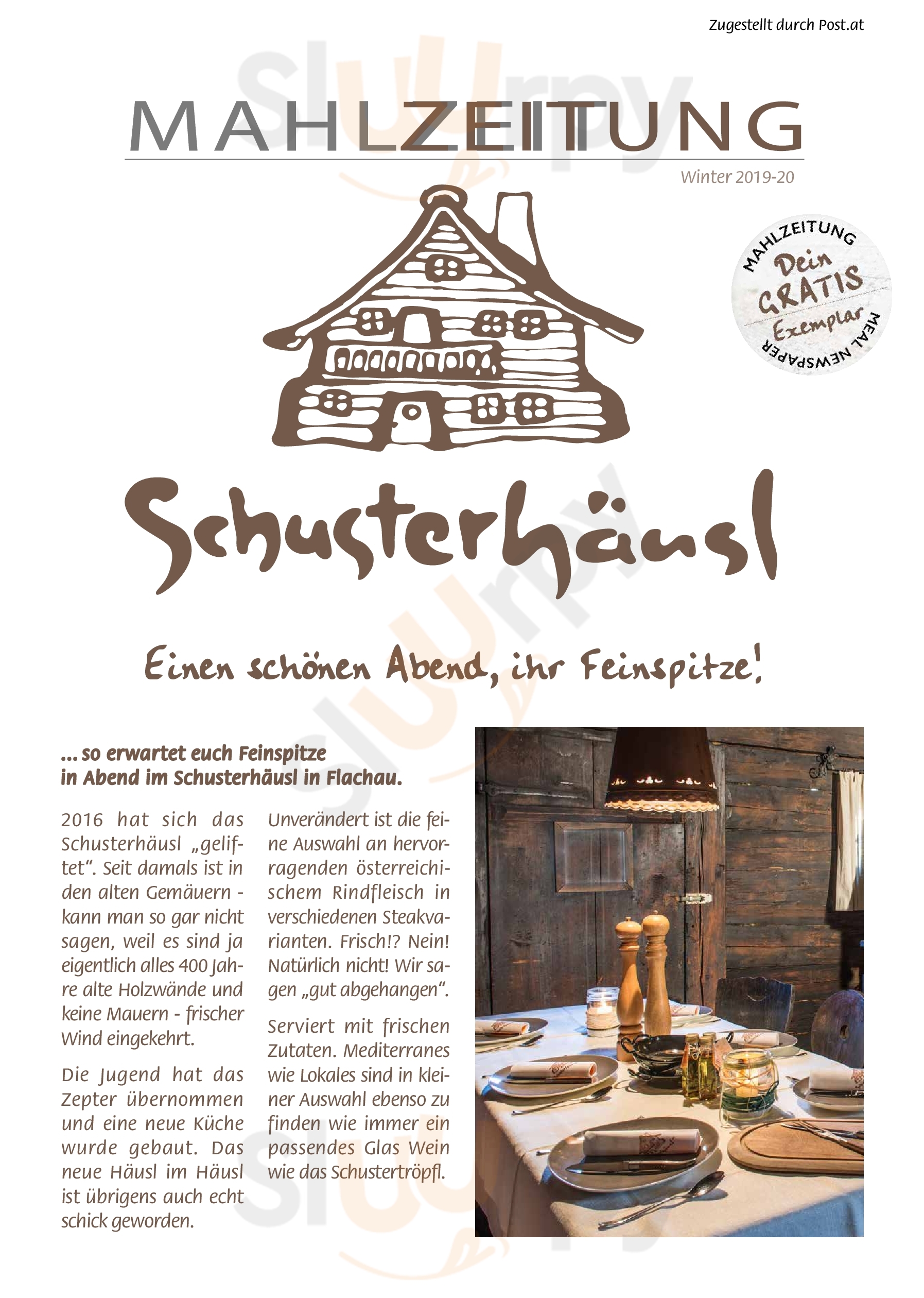 Schusterhäusl Flachau Menu - 1