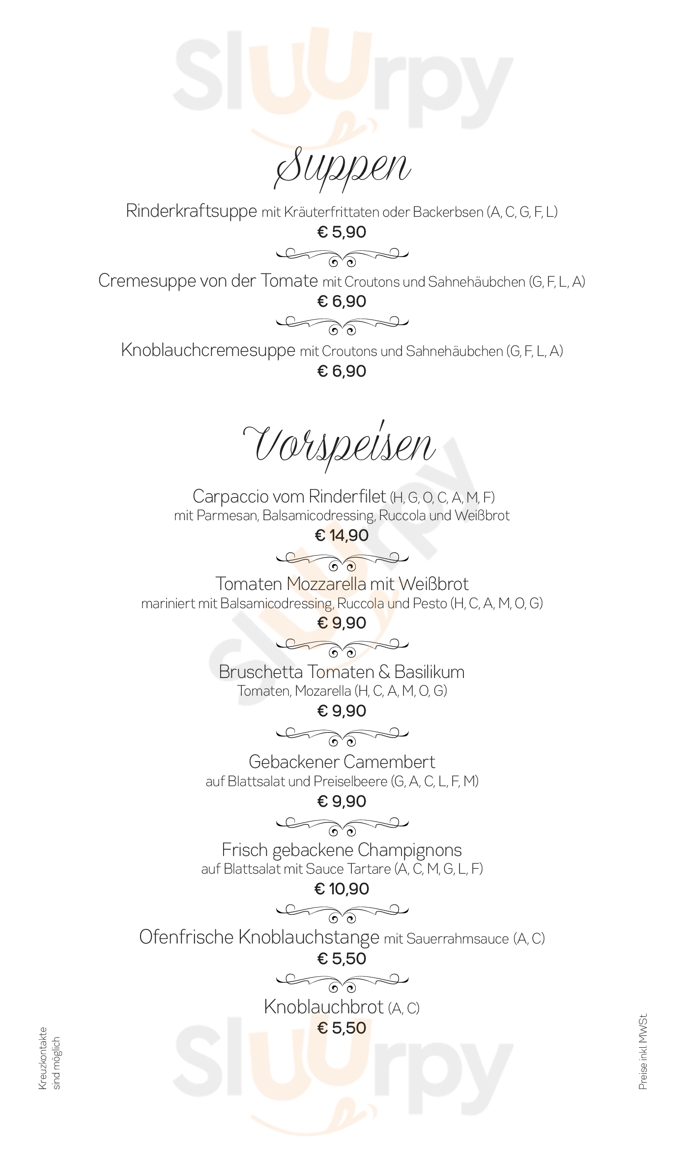 Pizzeria Va Bene Telfs Menu - 1