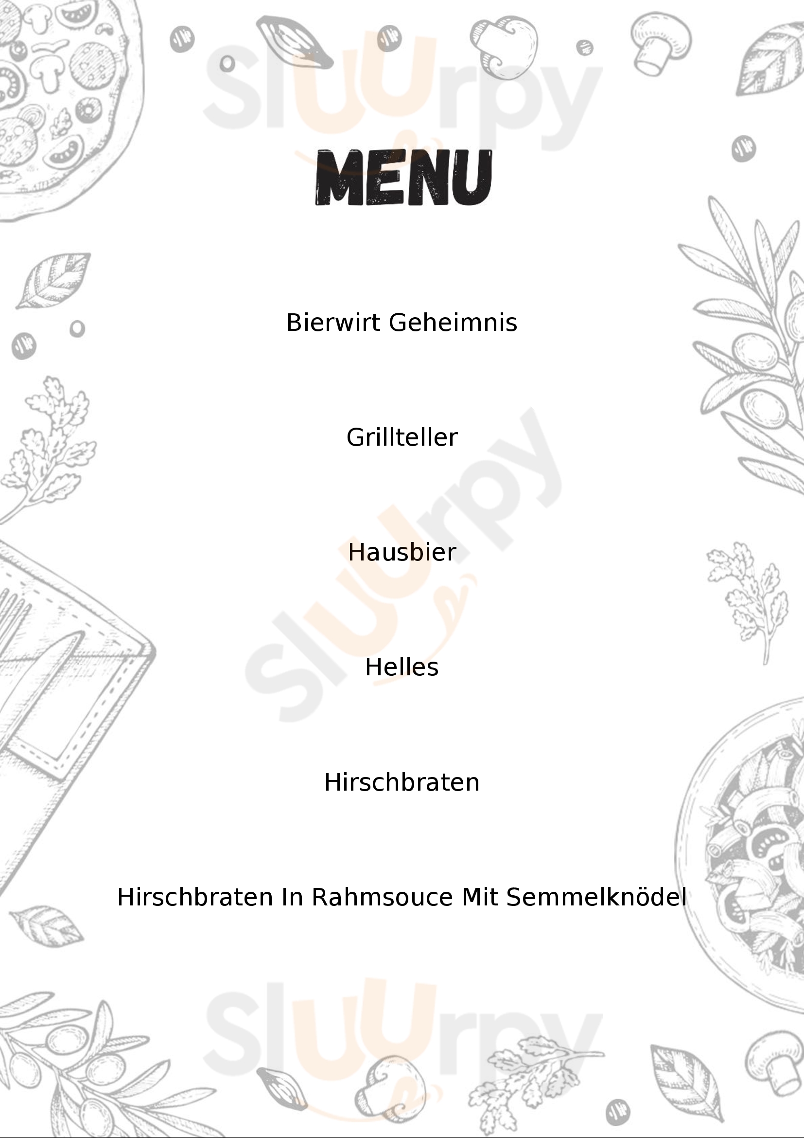 Gasthof Bierwirt Seeboden am Millstätter See Menu - 1