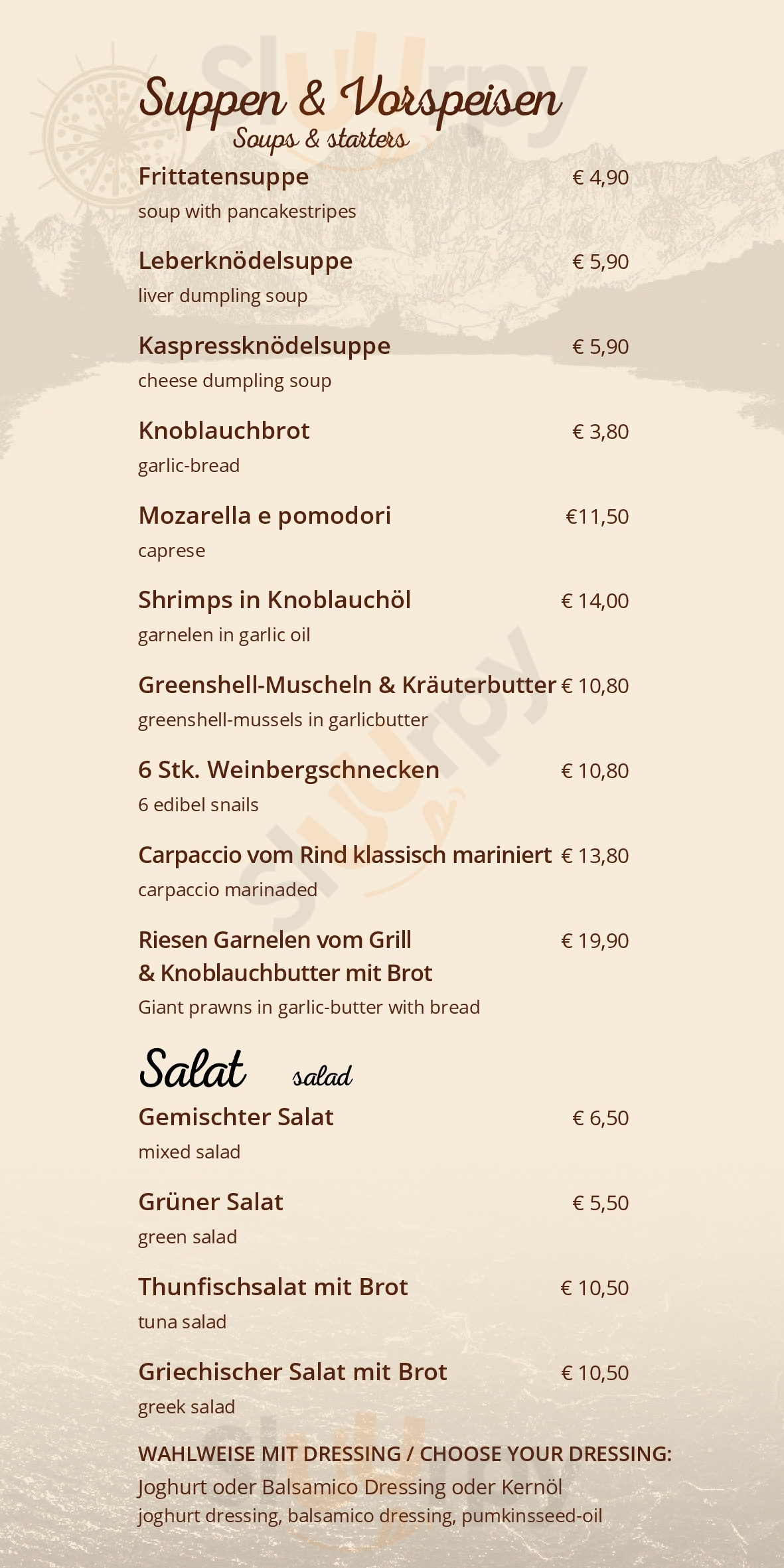 Hotel-cafe Perner Rohrmoos-Untertal Menu - 1