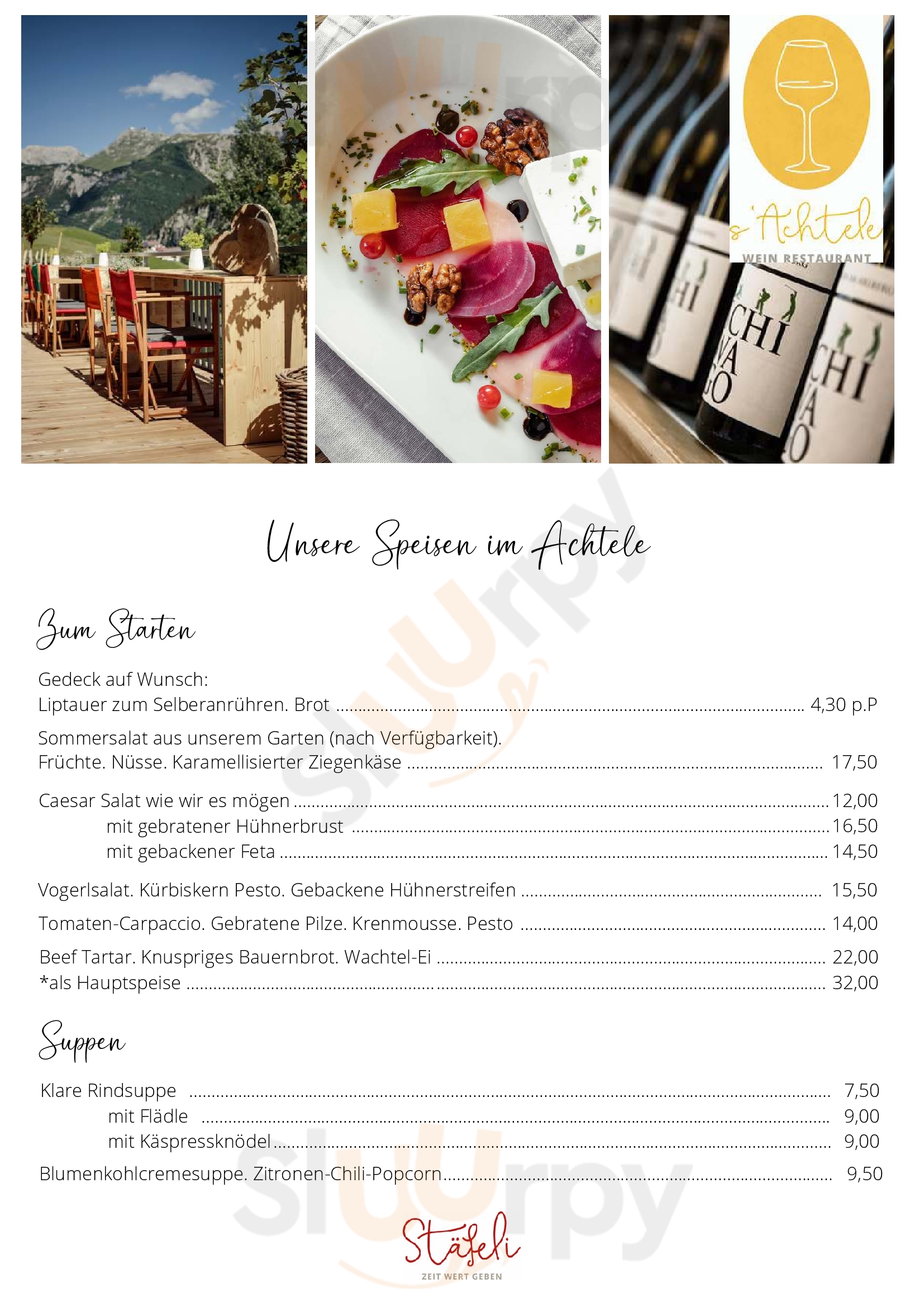 S'achtele Lech Menu - 1