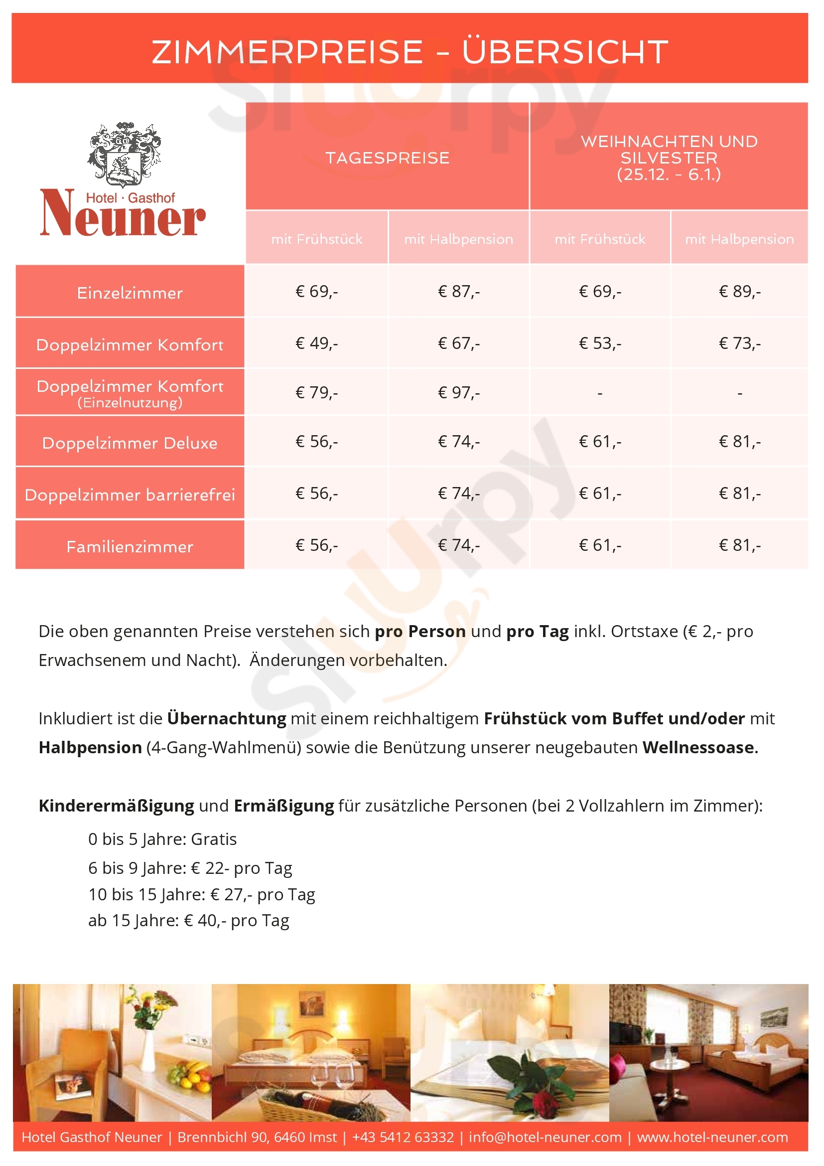 Neuner - Restaurant & Pizzeria Imst Menu - 1