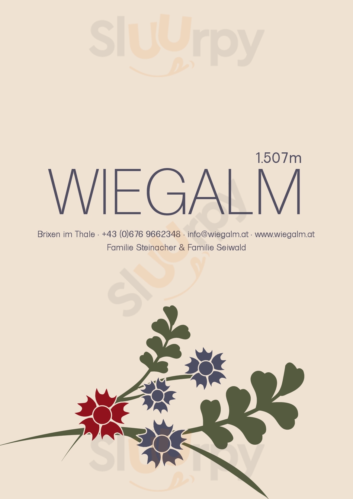 Wiegalm Brixen im Thale Menu - 1