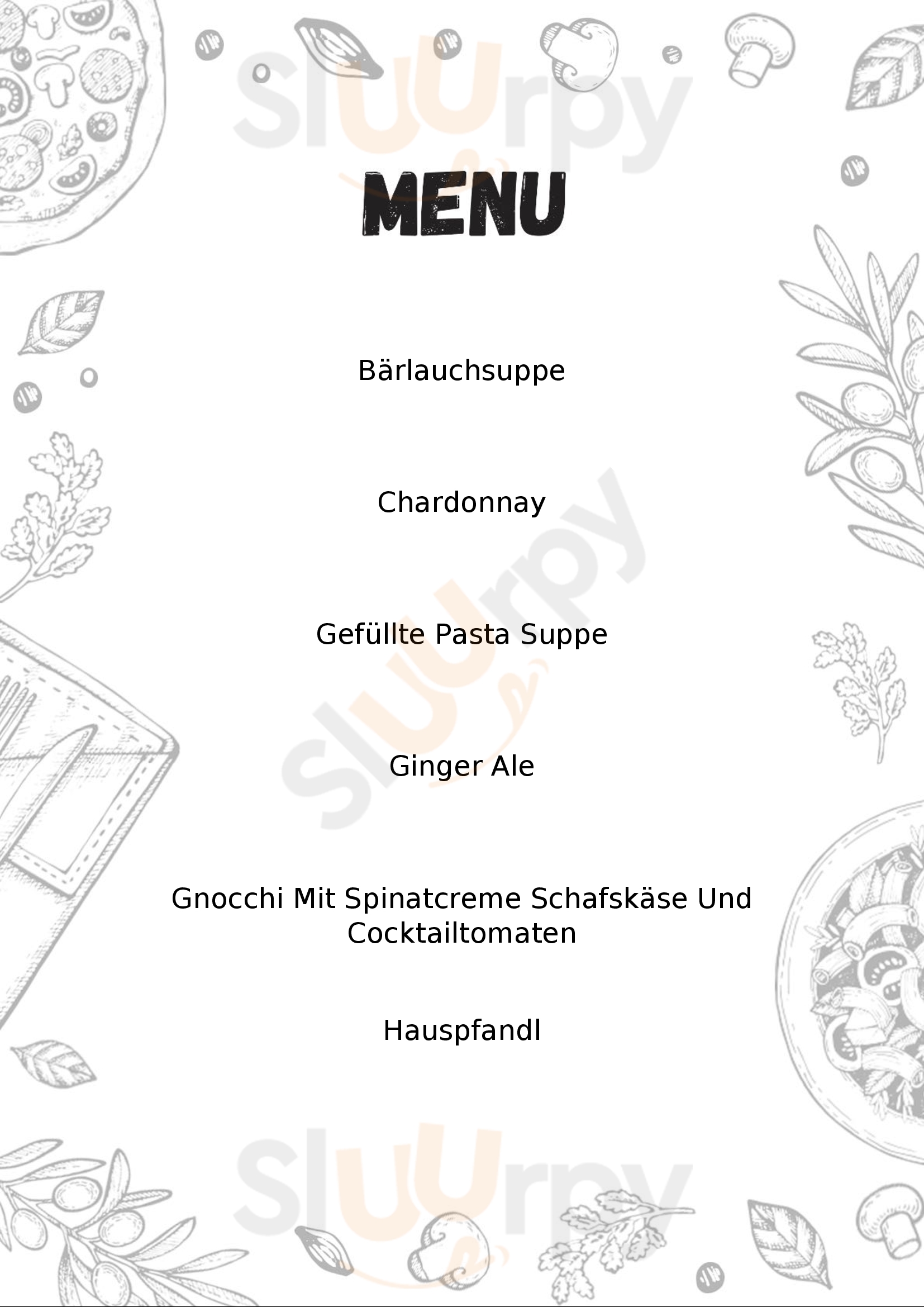 Regitnig's Restaurant Am Weissensee Techendorf Menu - 1