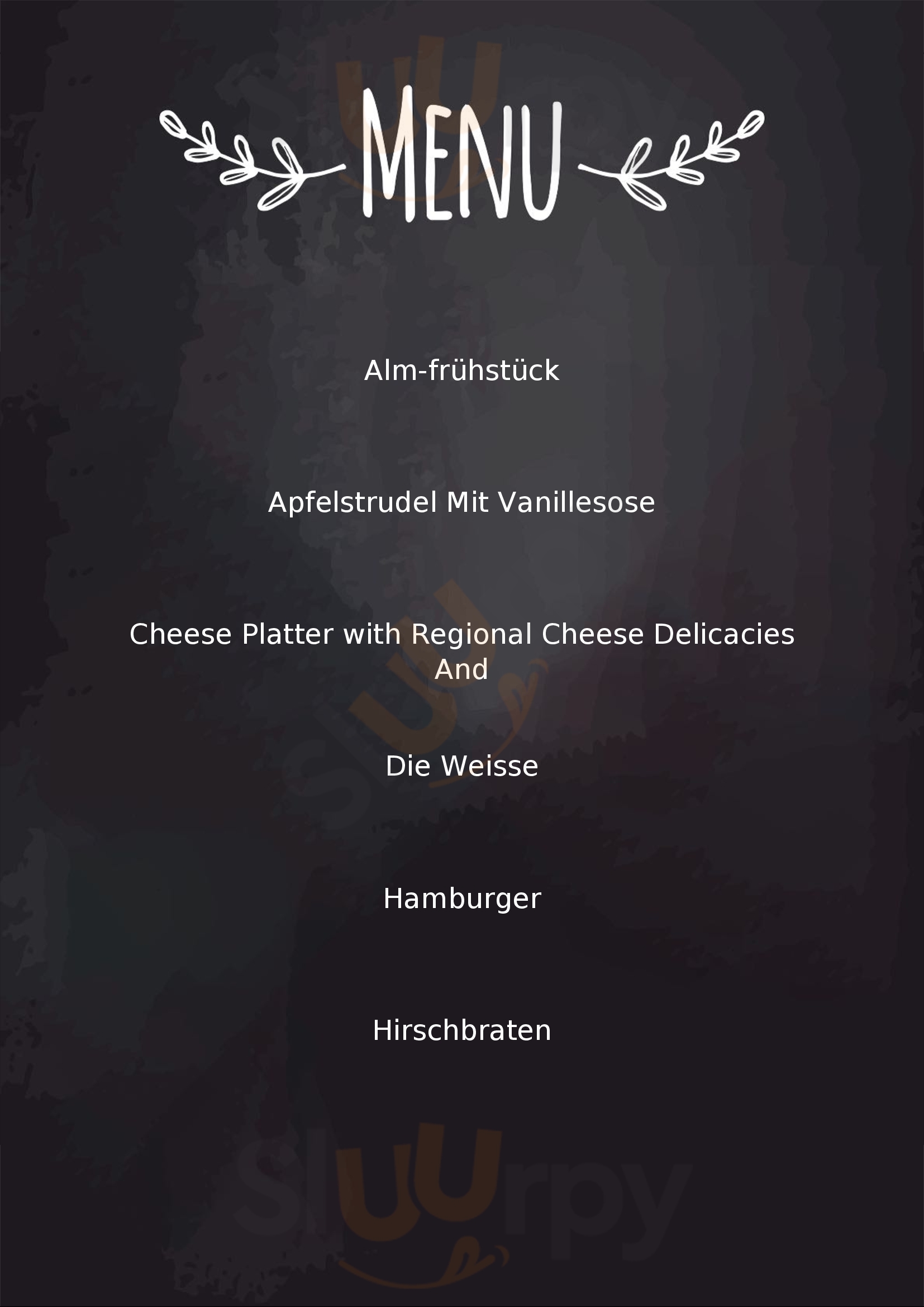 Bergrestaurant Karbachalm Mühlbach am Hochkönig Menu - 1