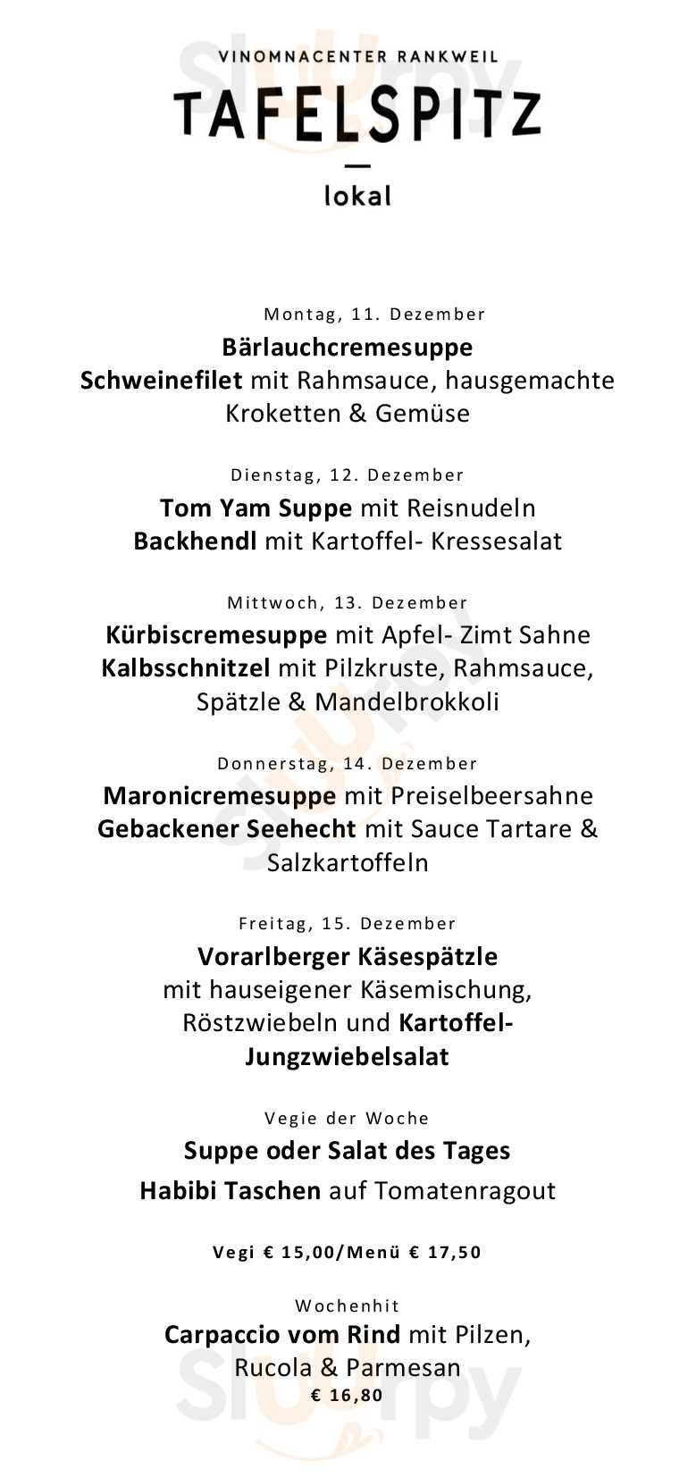 Tafelspitz Rankweil Menu - 1