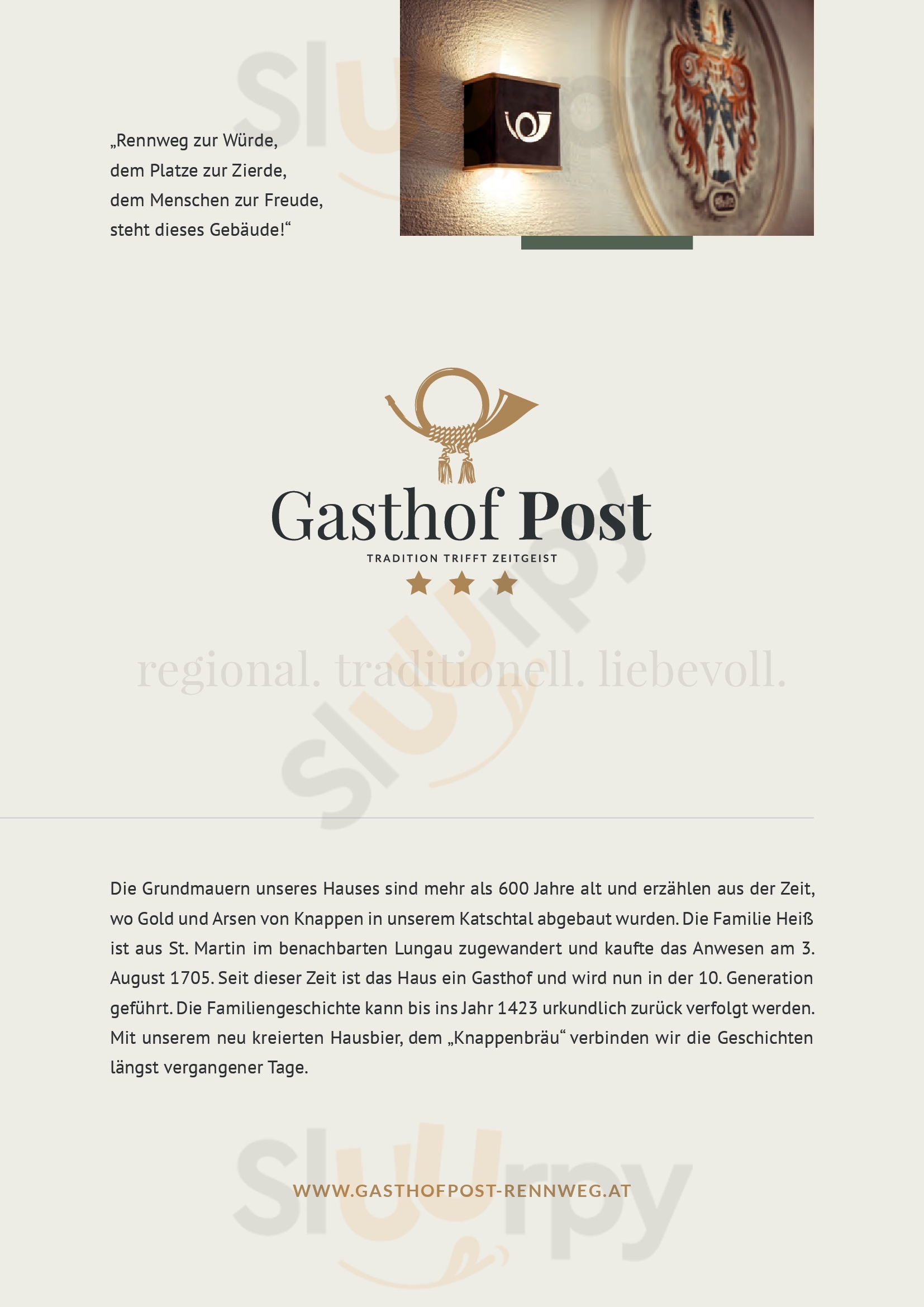 Gasthof Post Rennweg am Katschberg Menu - 1