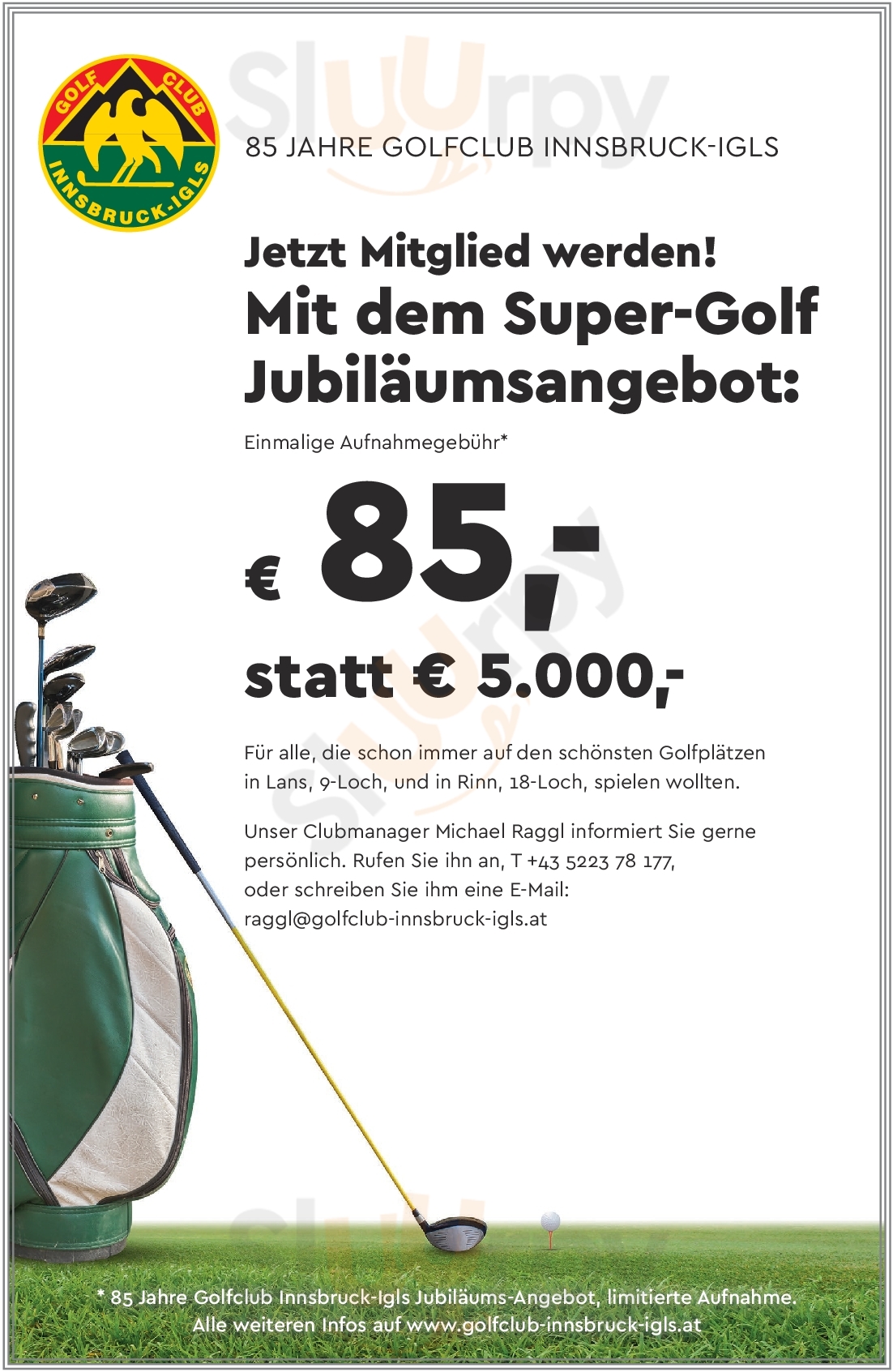 Golfclub Lans Lans Menu - 1