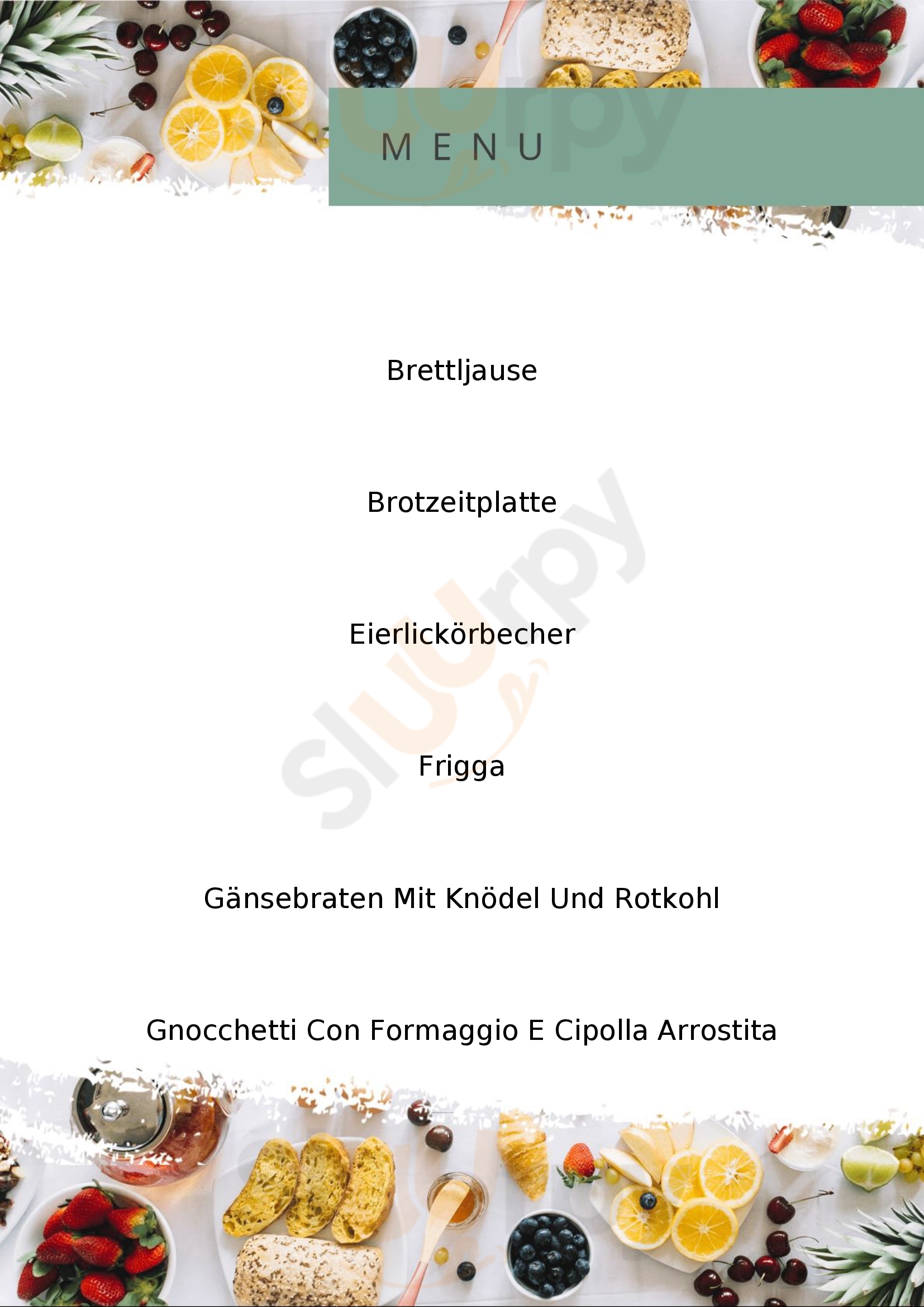 Mühlenstüberl Hofschenke Liesing Menu - 1