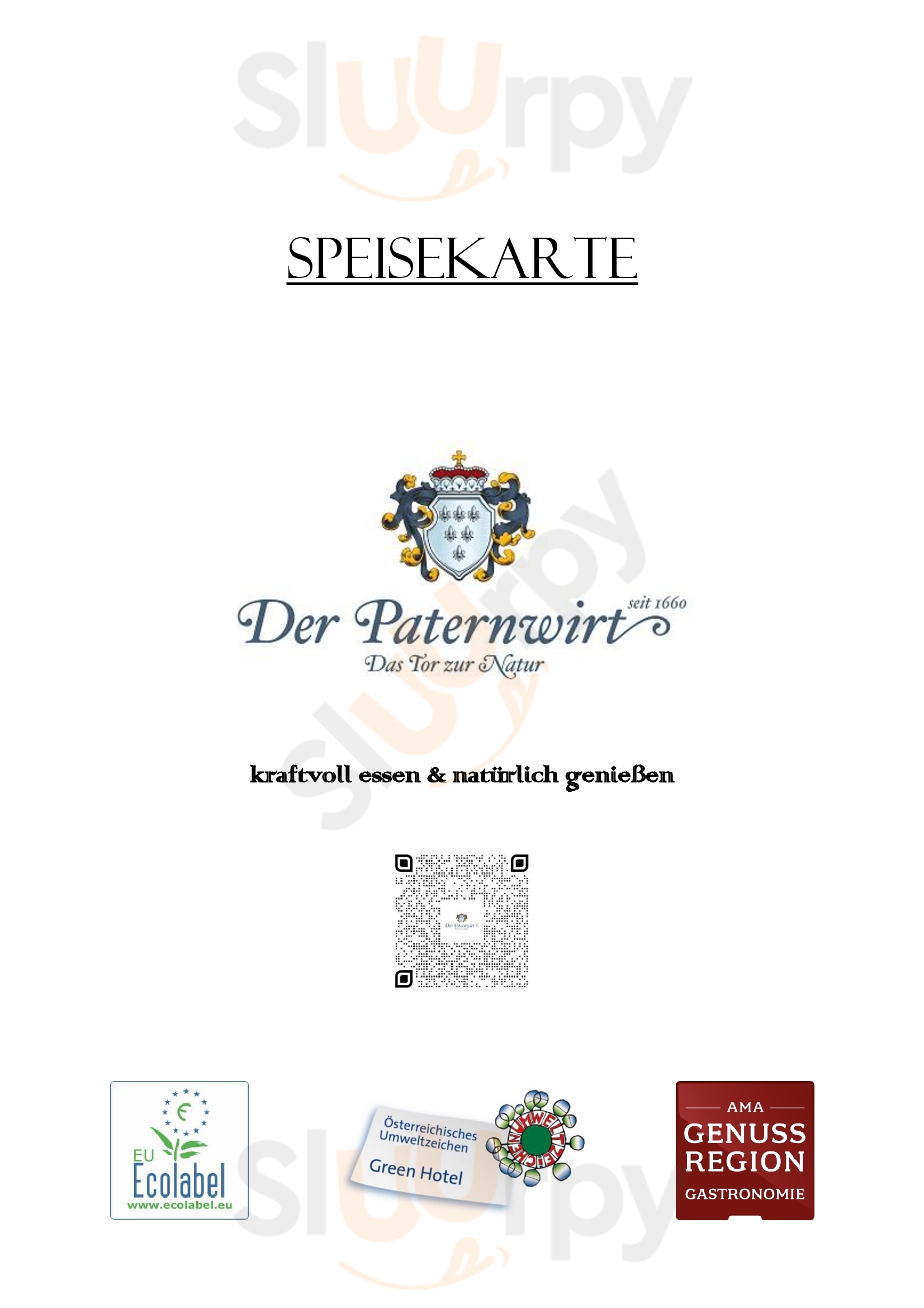 Restaurant Der Paternwirt Maria Luggau Menu - 1
