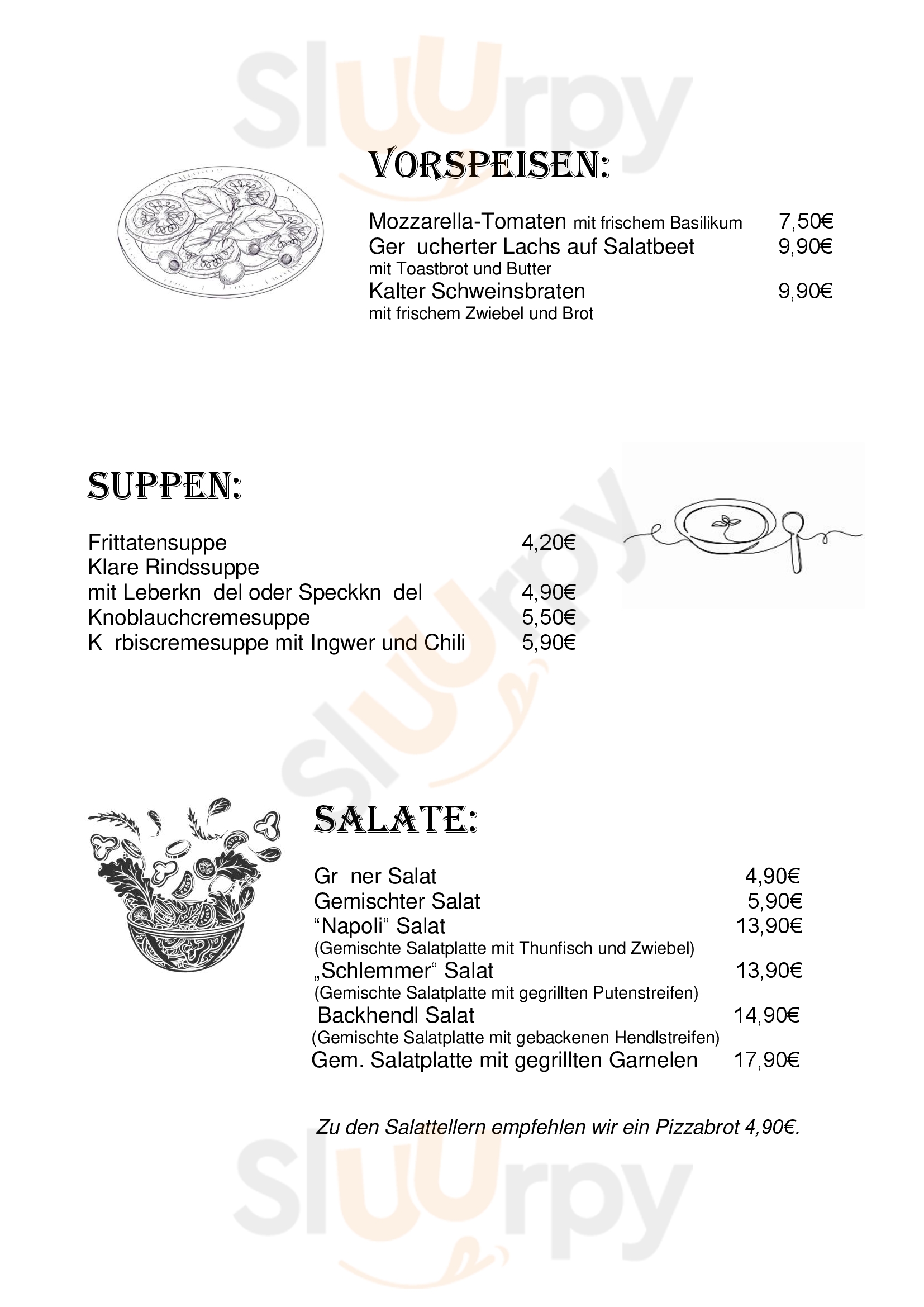 Hotel Karntner Stub'n Paternion Menu - 1