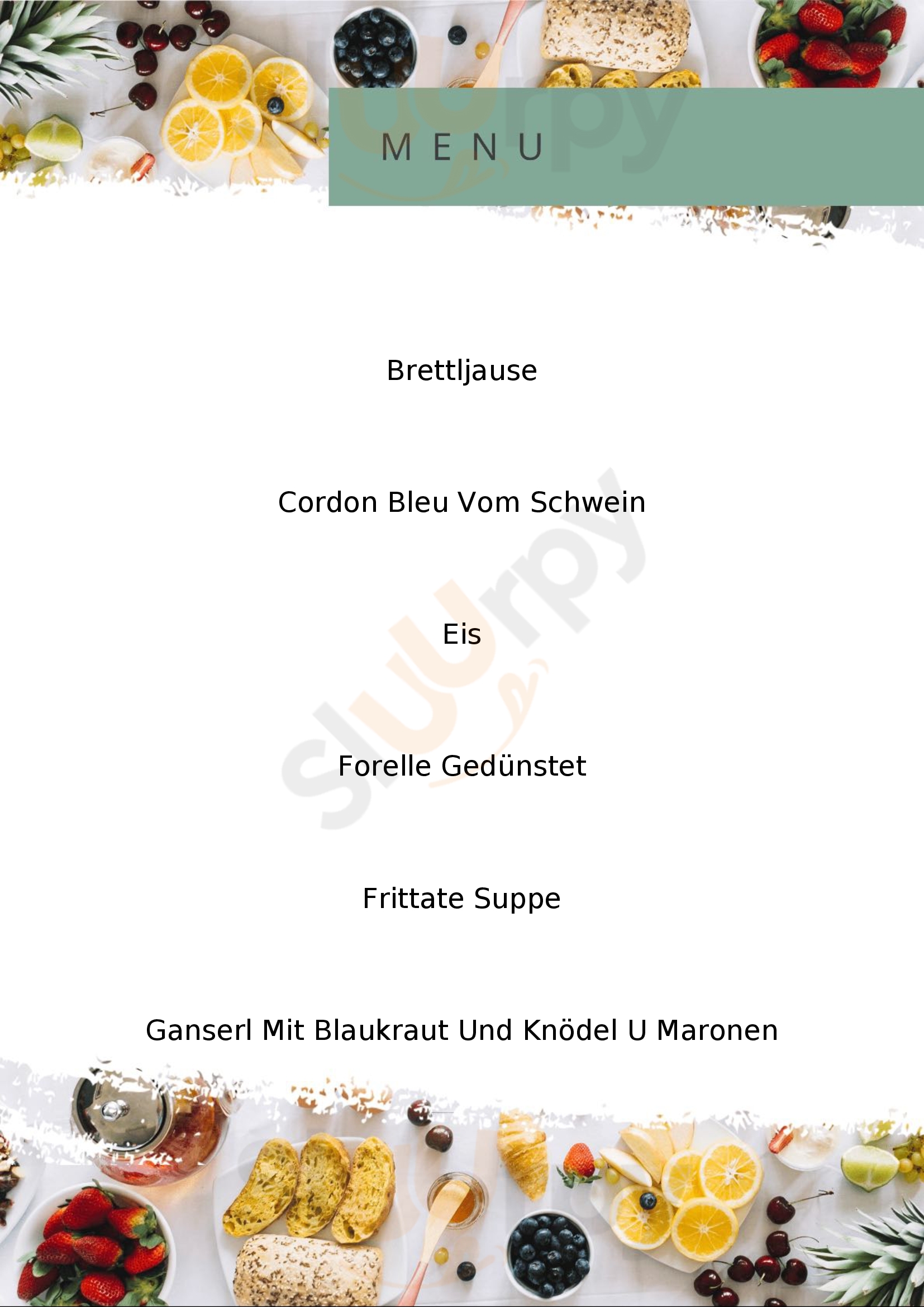 Gasthof Zenkl Gallizien Menu - 1