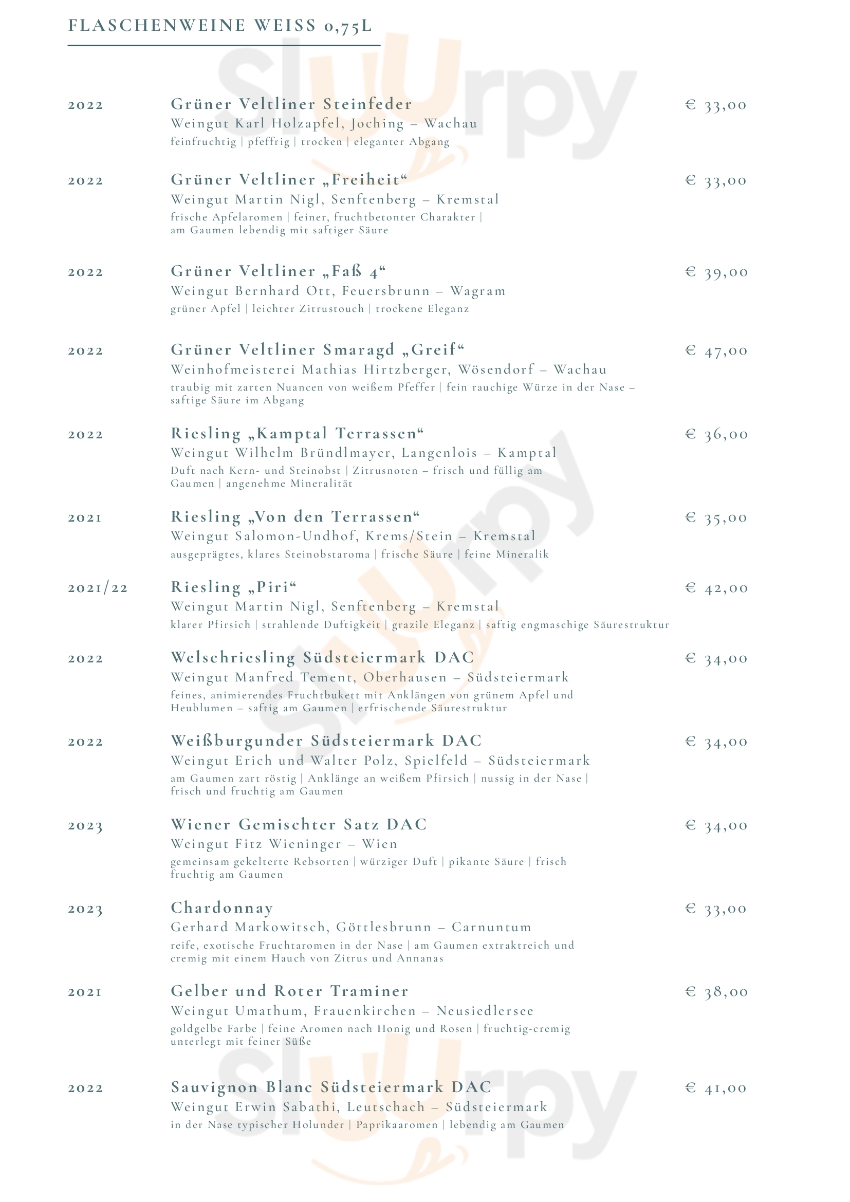 Hotel Restaurant Krone Mondsee Menu - 1