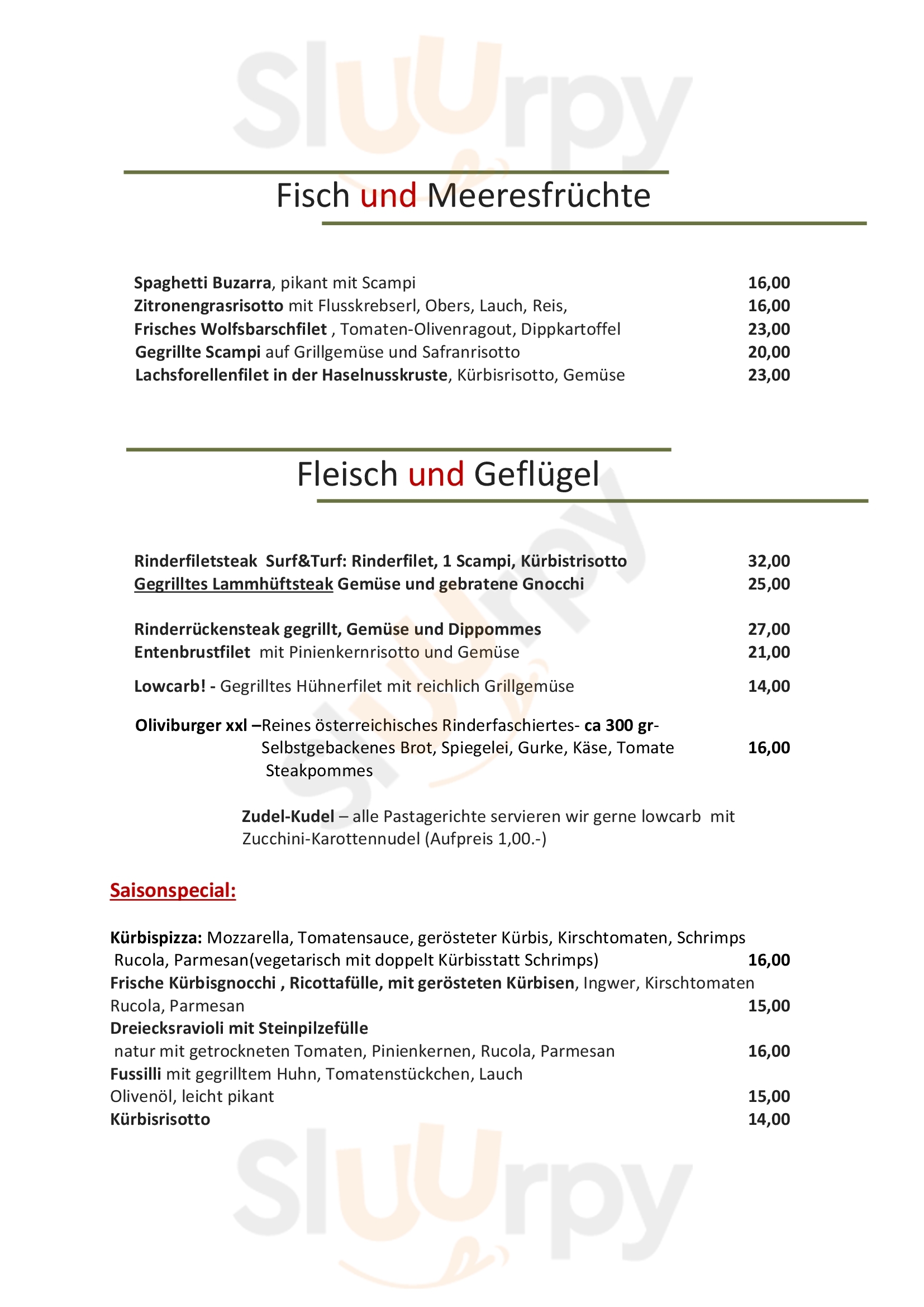 Olivi Wels Menu - 1