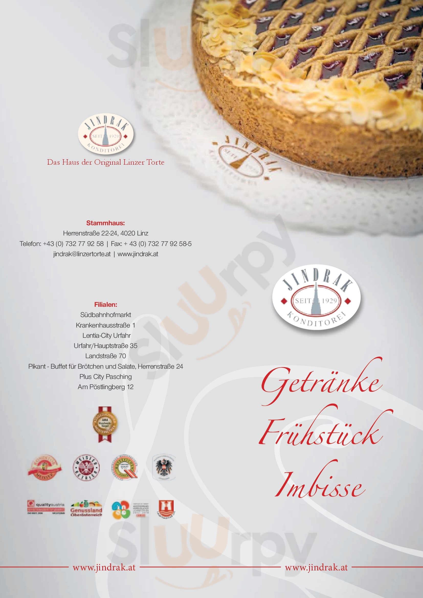 Jindrak Pasching Menu - 1