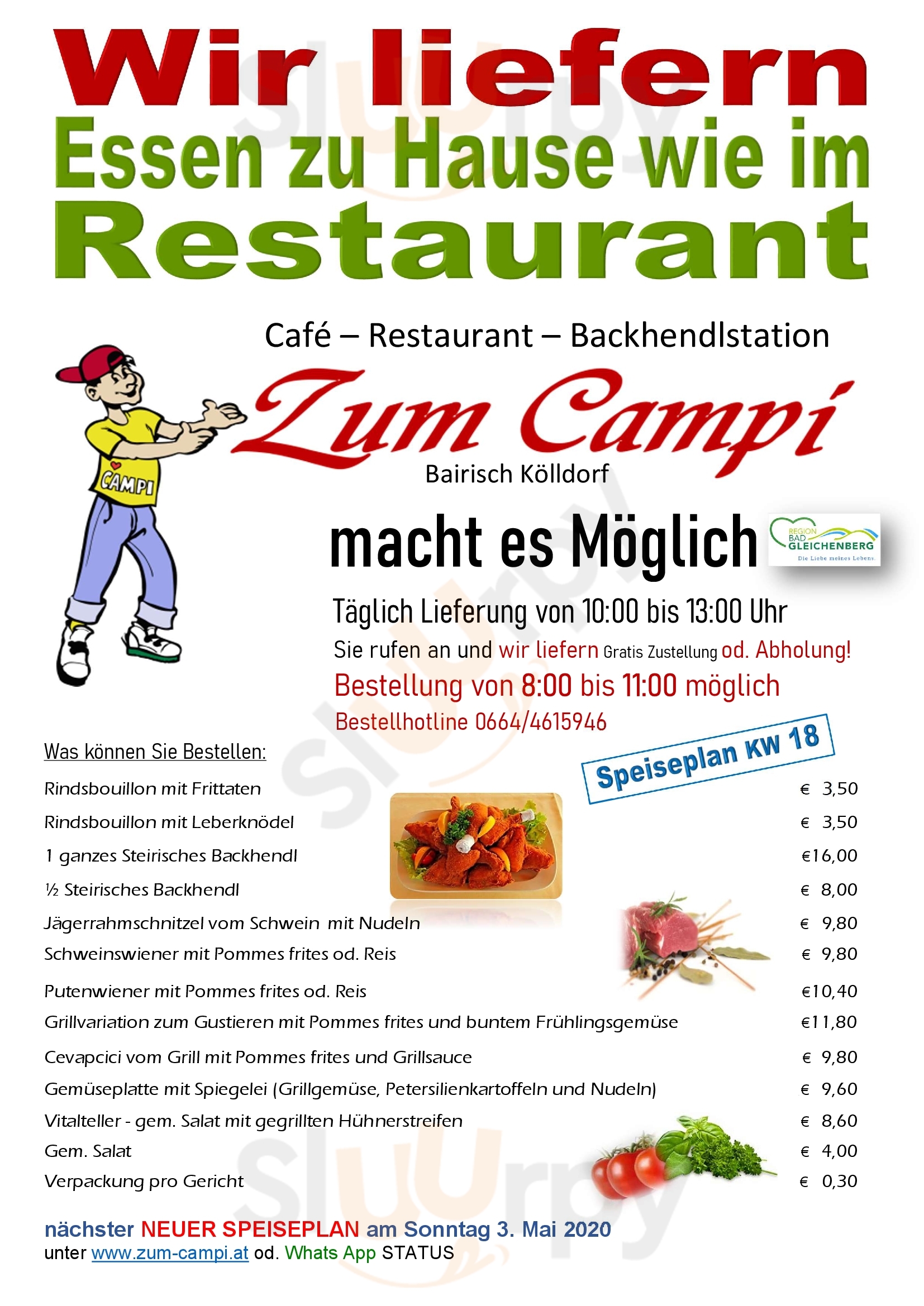 Café Restaurant Zum Campi Bad Gleichenberg Menu - 1