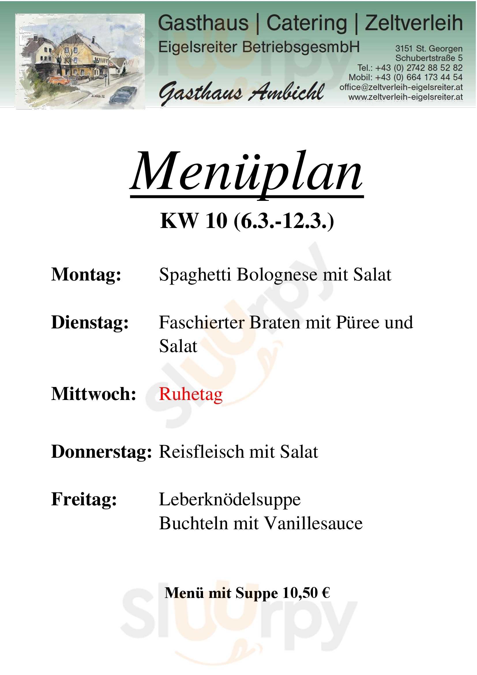 Gasthaus Ambichl St. Pölten Menu - 1