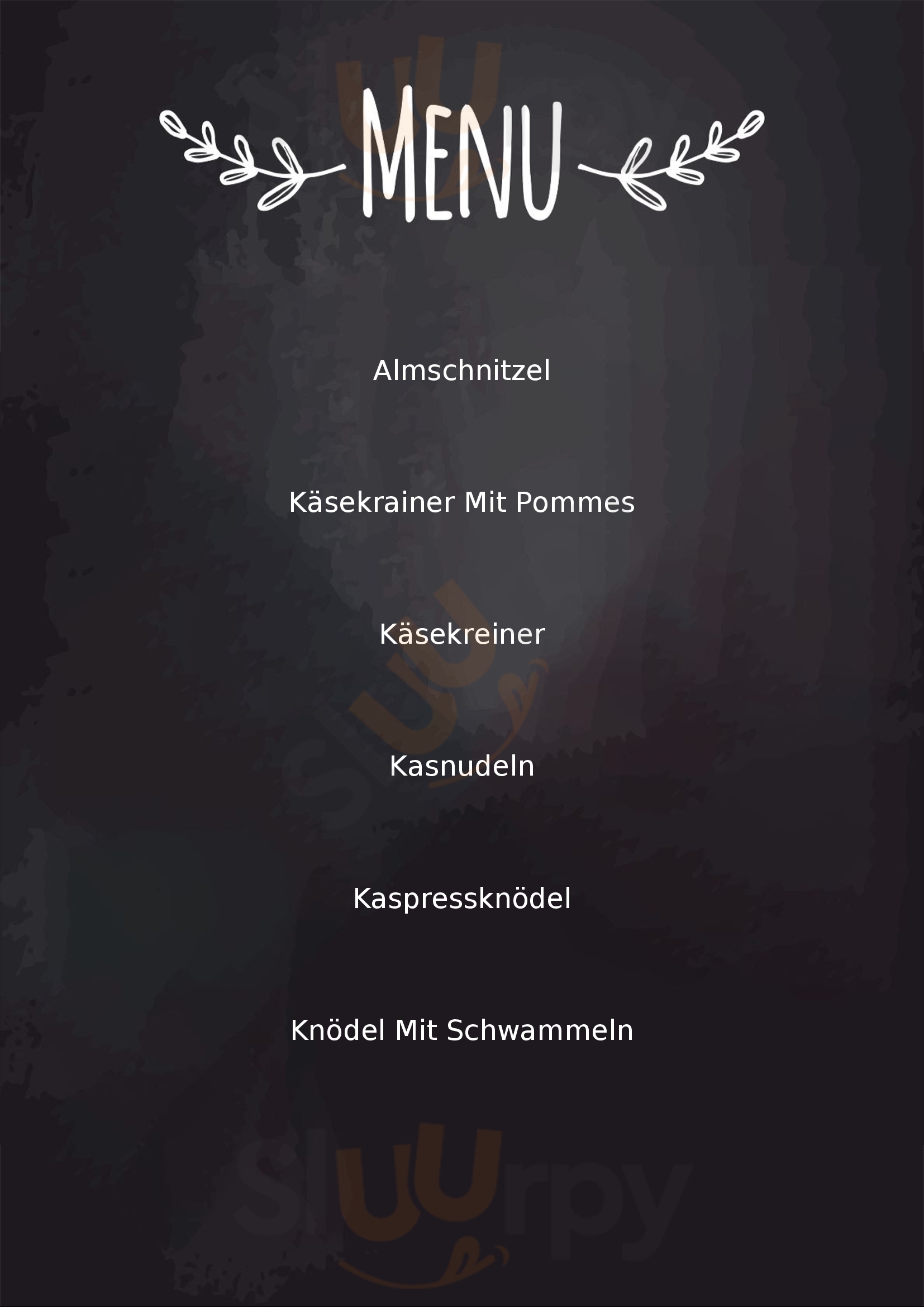 Rosemi Alm Gröbming Menu - 1