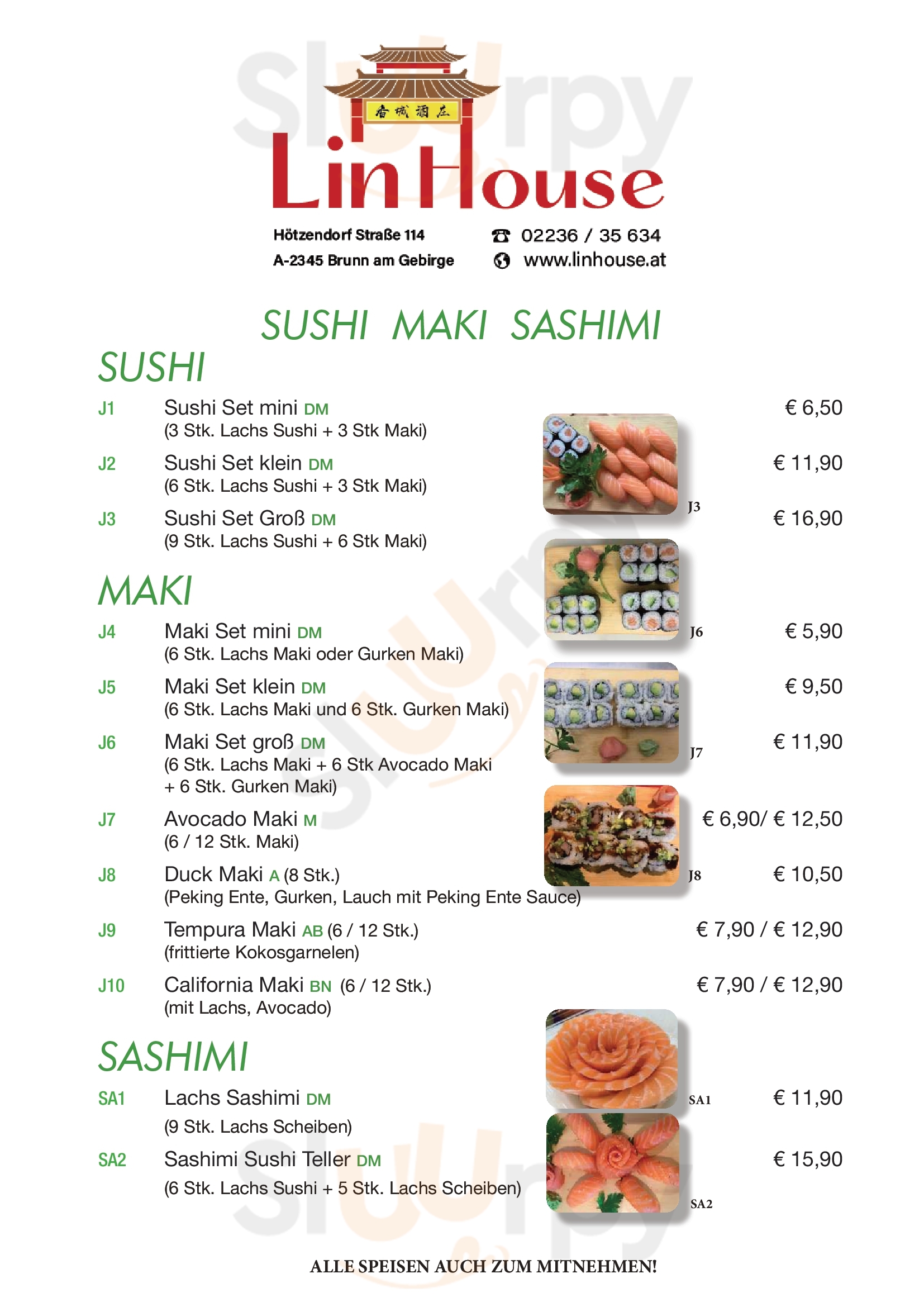 China-restaurant Lin-house Brunn am Gebirge Menu - 1
