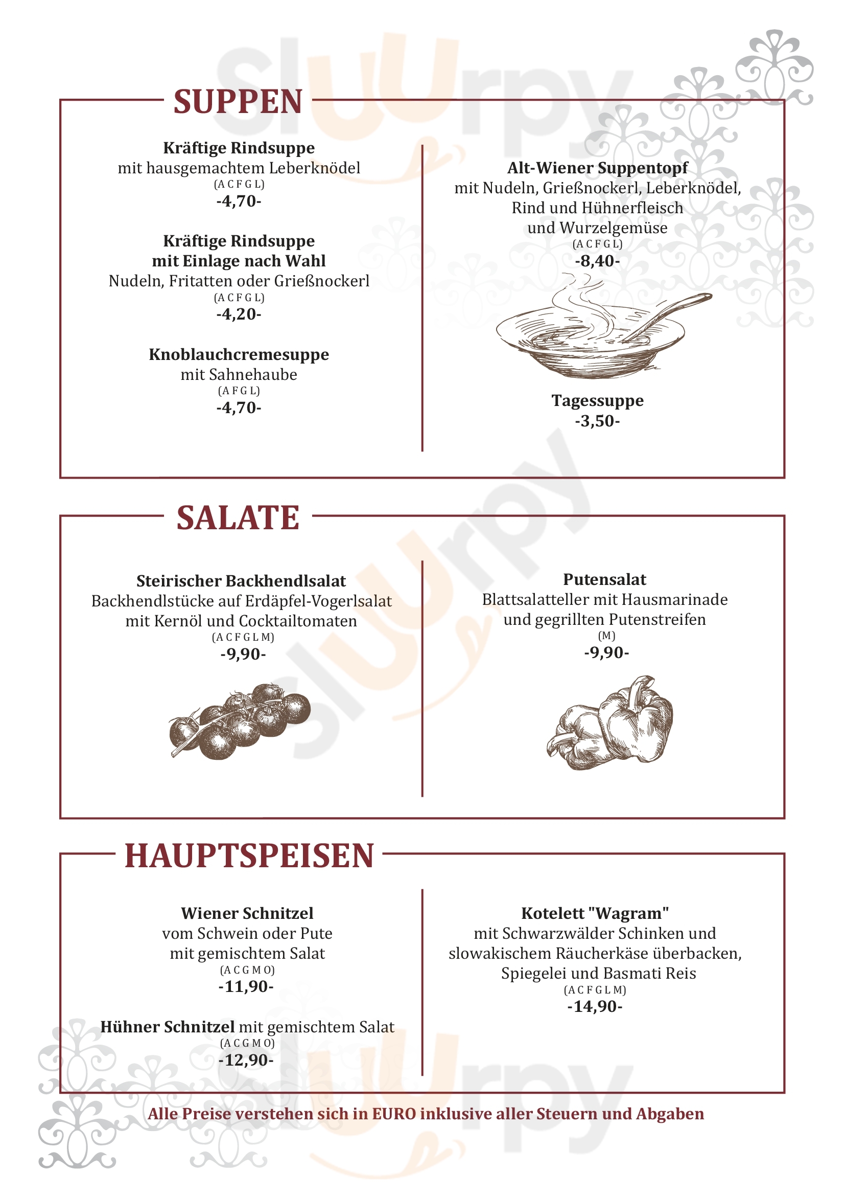 Restaurant Helmahof Deutsch-Wagram Menu - 1