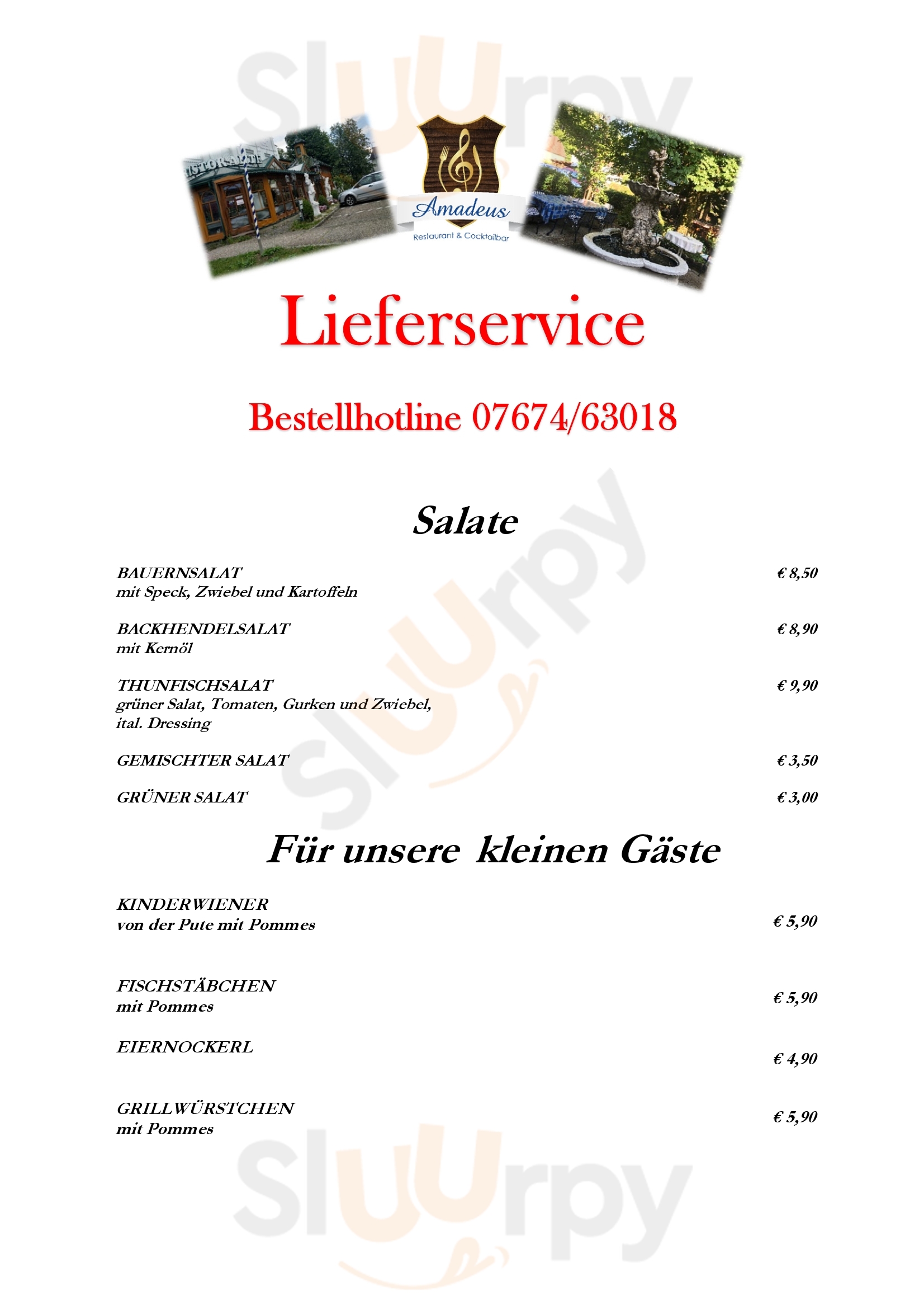 Restaurant Amadeus Attnang-Puchheim Menu - 1