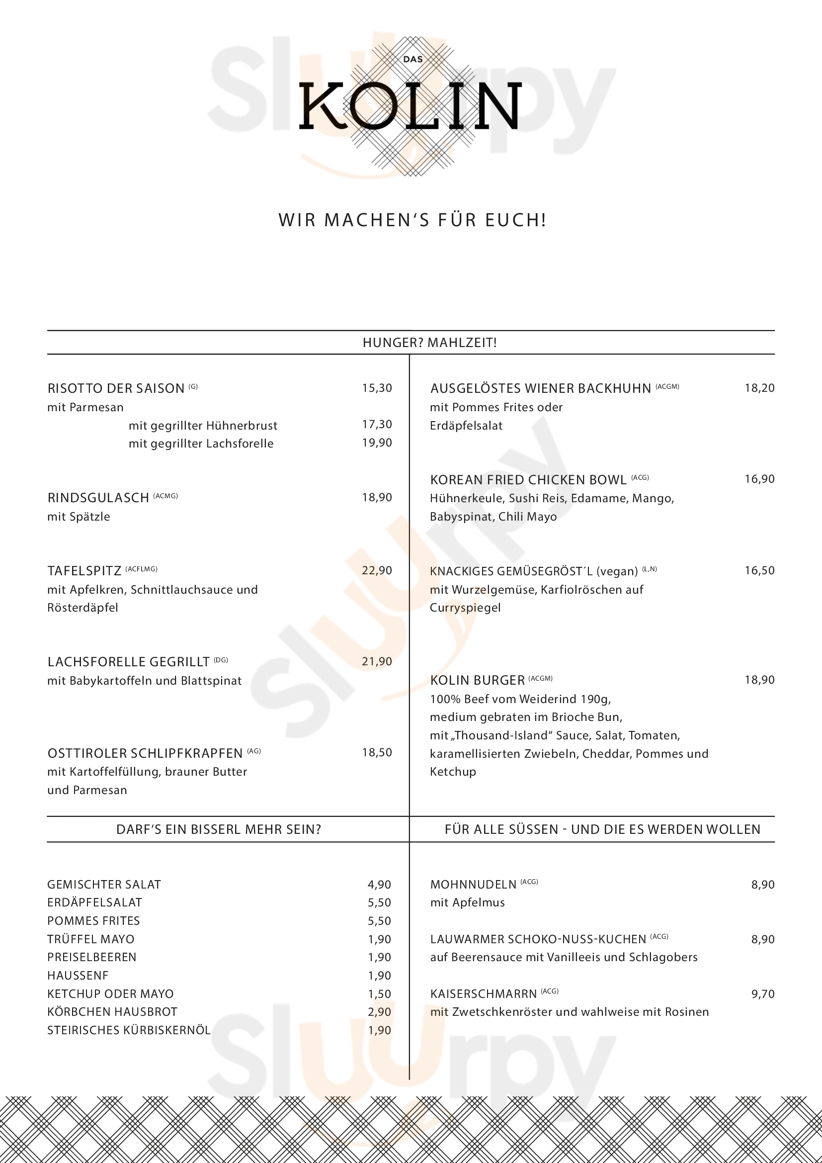 Das Kolin Wien Menu - 1