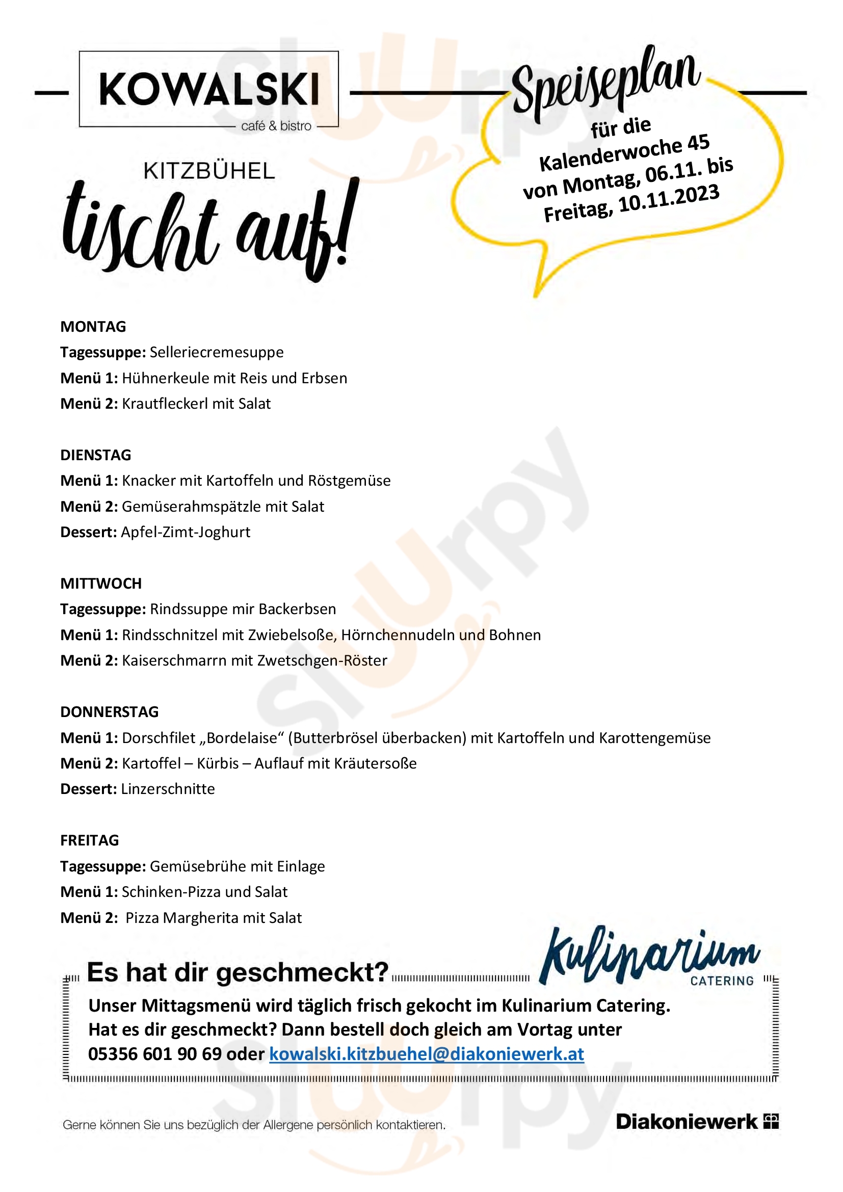 Kowalski Cafe & Bistro Gallneukirchen Menu - 1