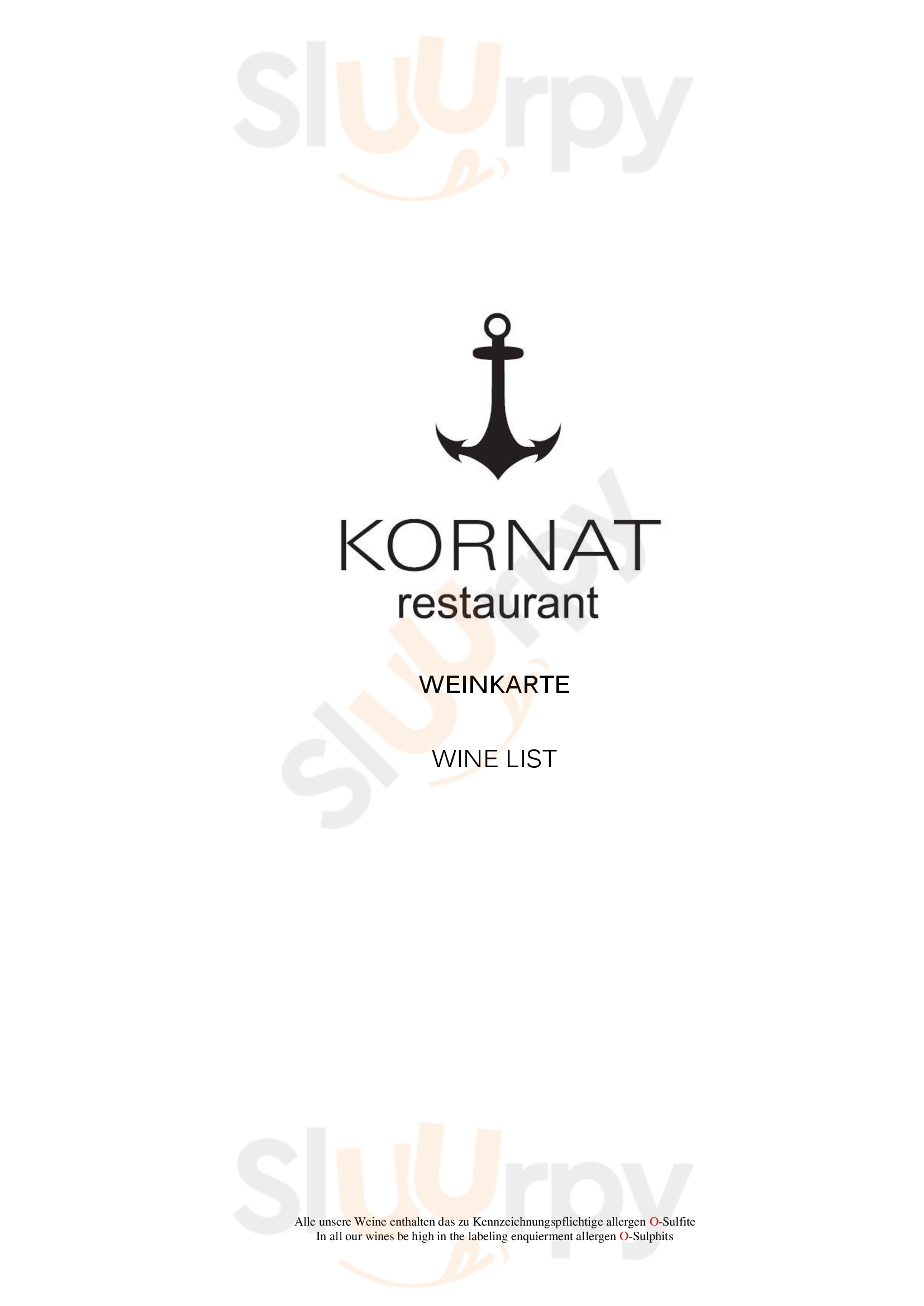 Kornat Wien Menu - 1