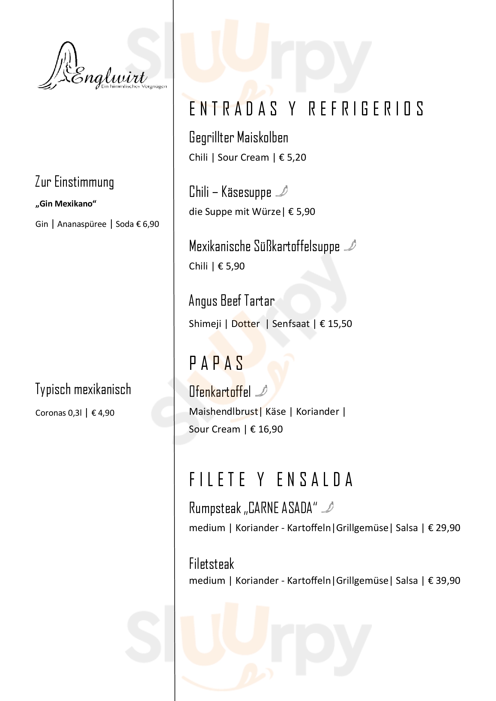 Gasthof Englwirt Altheim Menu - 1