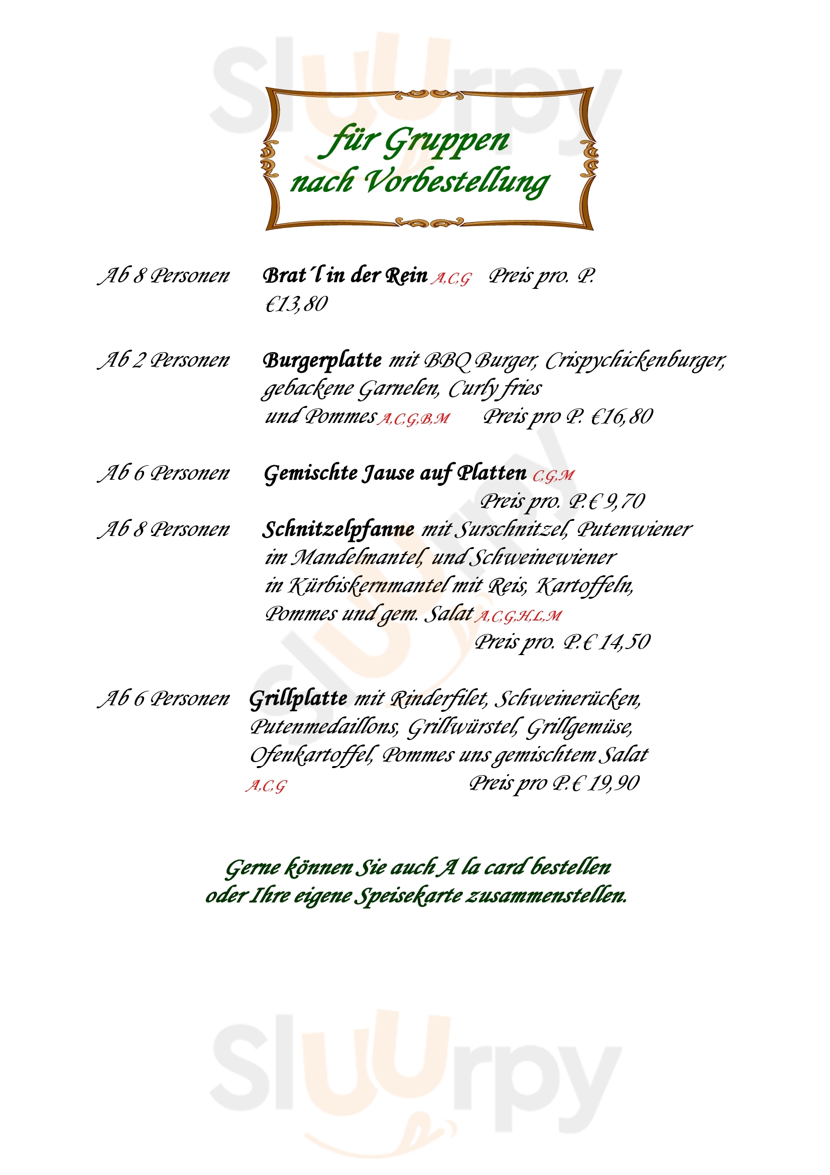 Strasserhof Übleis Gunskirchen Menu - 1