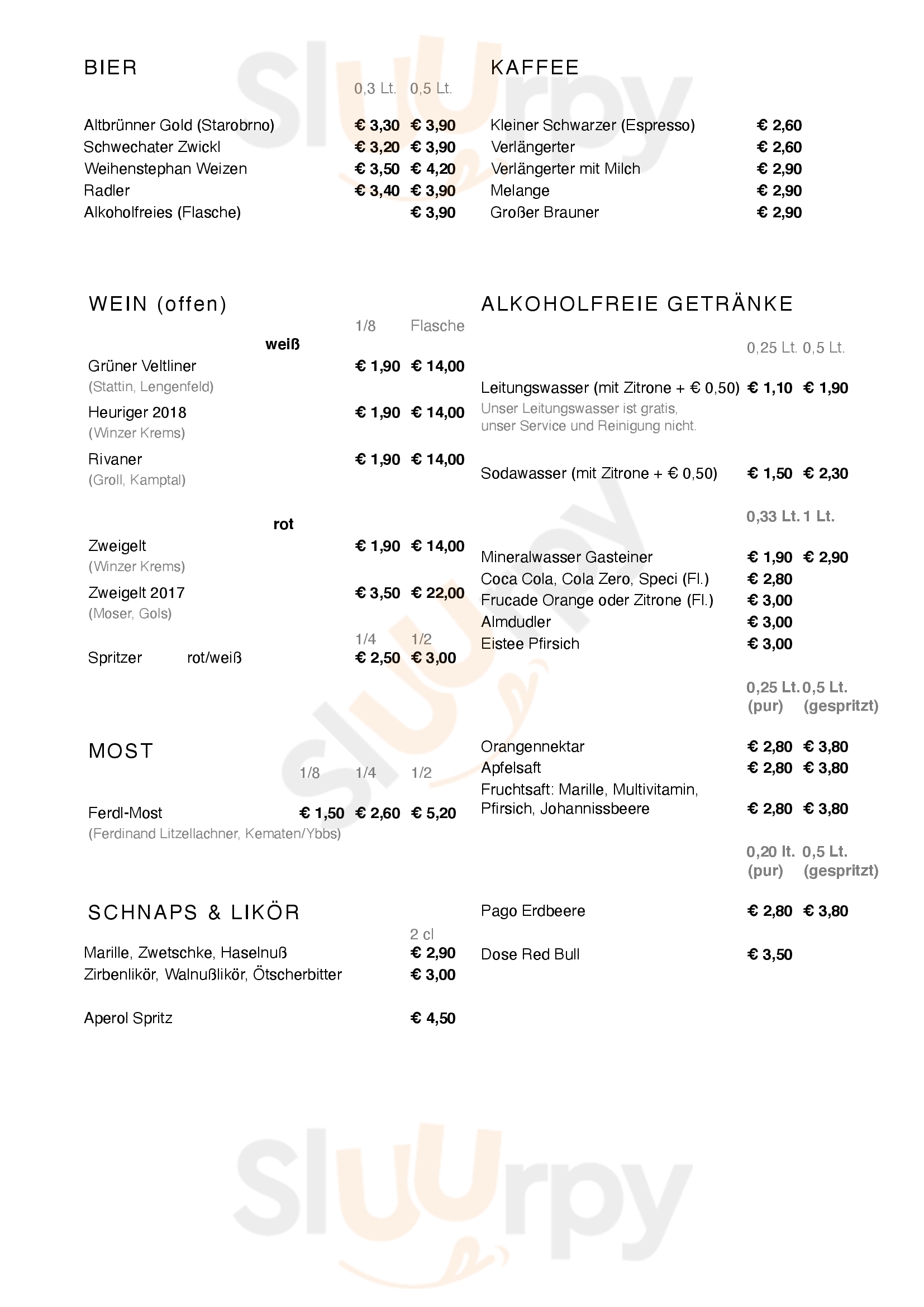 Gasthaus Zur Steinmühle Gaming Menu - 1