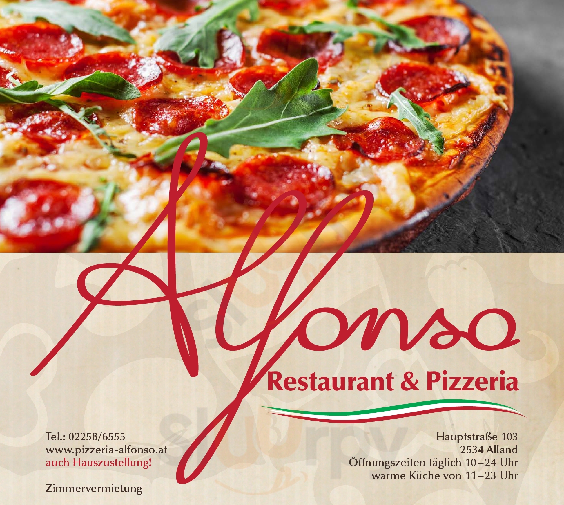 Pizzeria Alfonso Alland Menu - 1