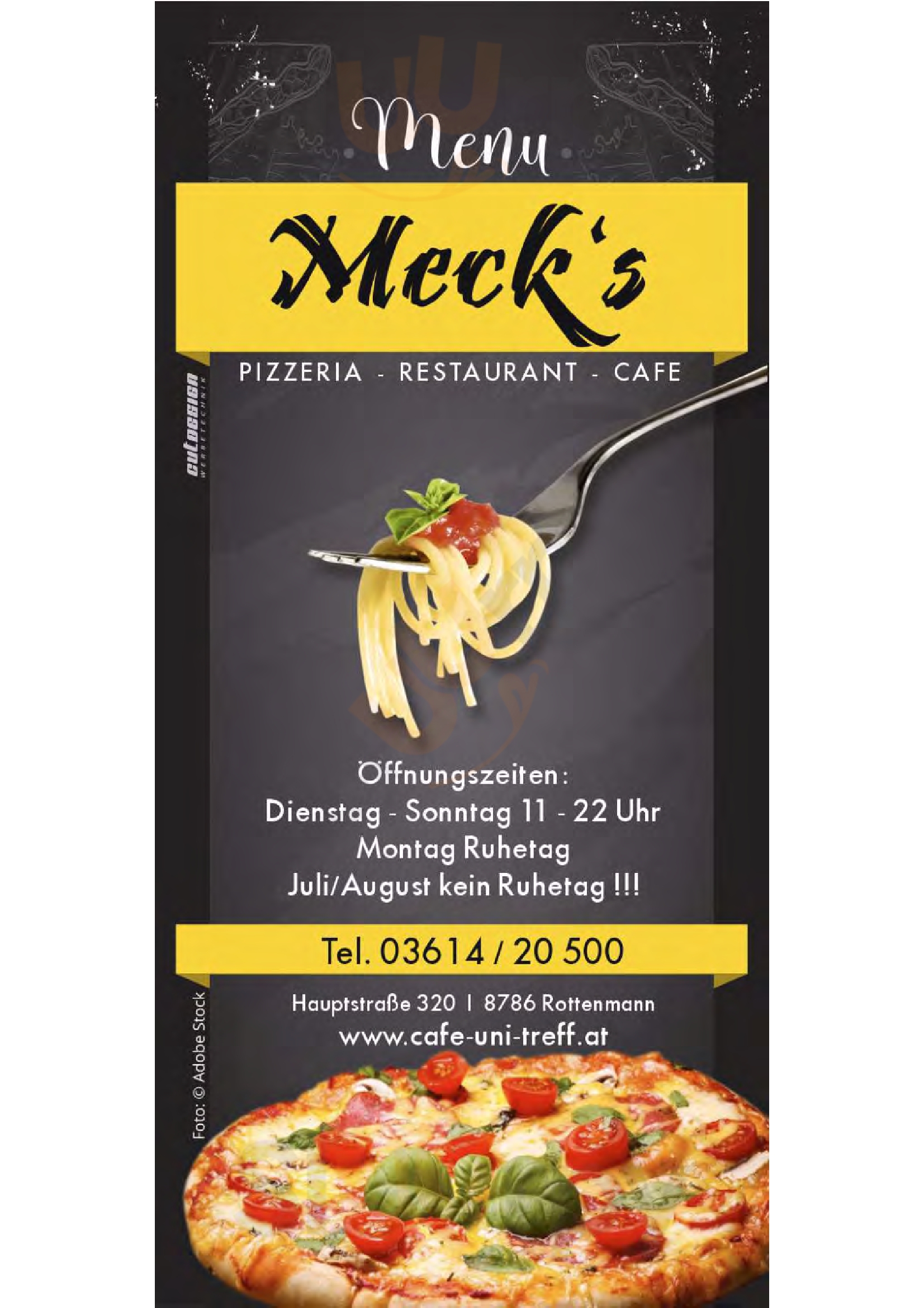 Meck's Pizzeria-restaurant-cafe Rottenmann Menu - 1