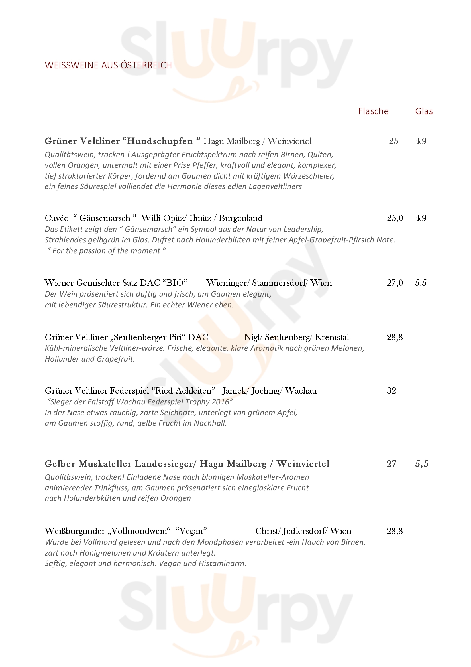 Restaurant Führich Wien Menu - 1