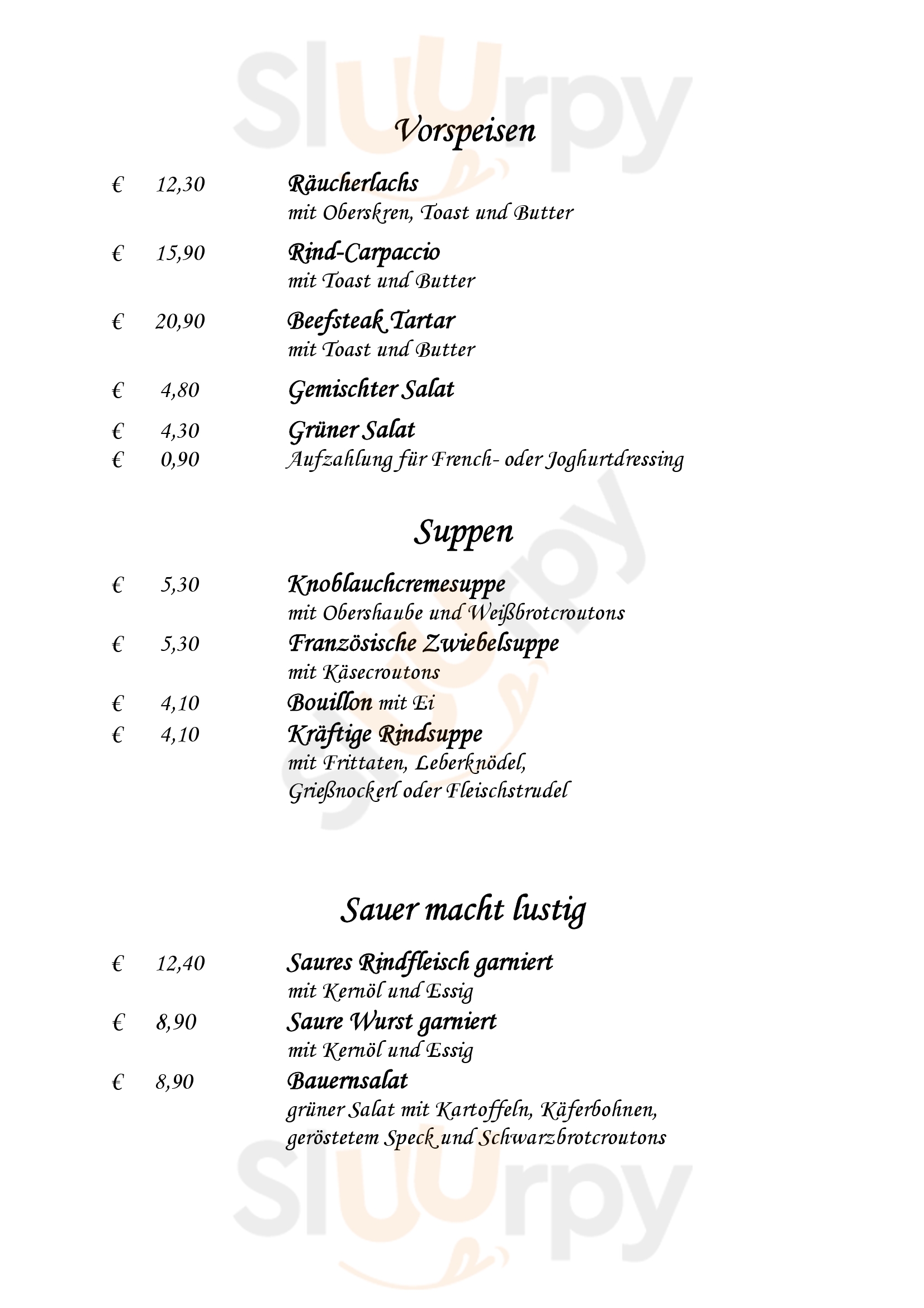 Restaurant Bokan Graz Menu - 1