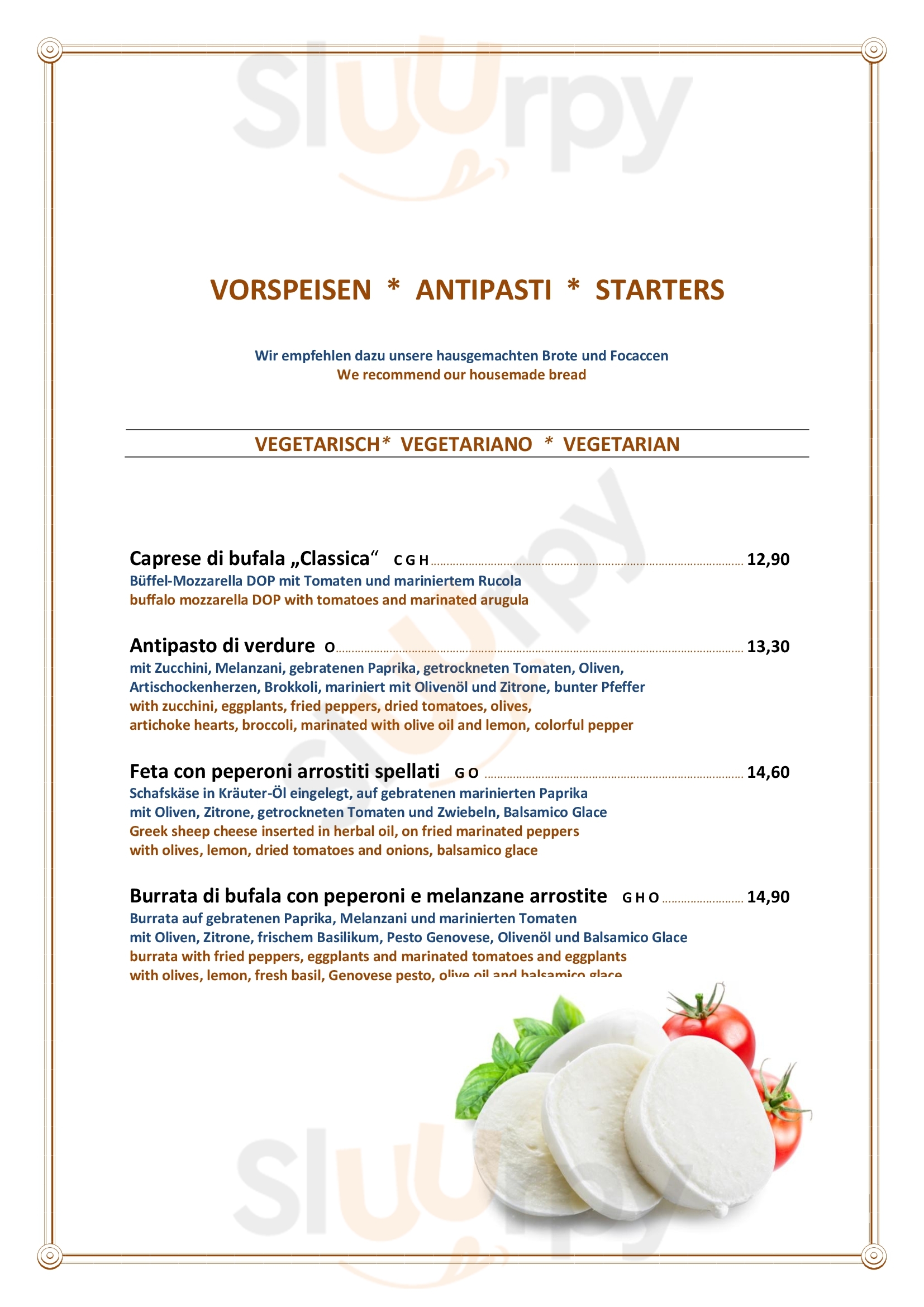 Sasso D'oro Wien Menu - 1