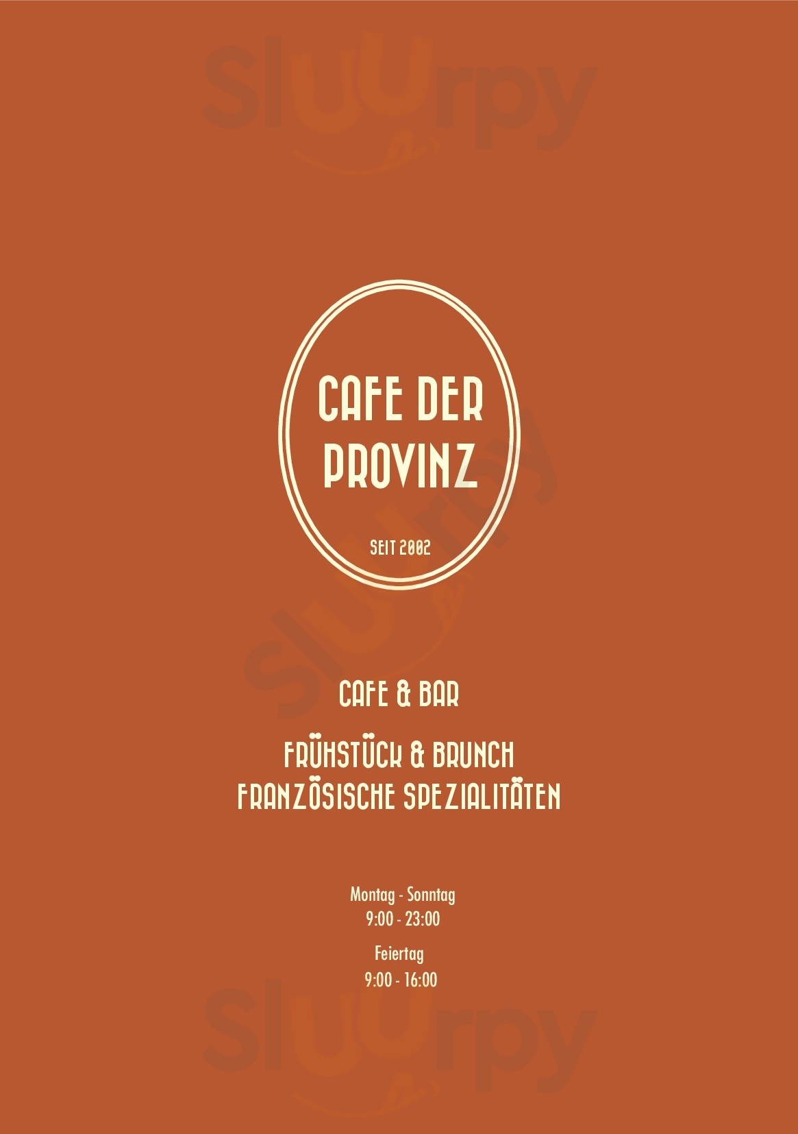 Cafe Der Provinz Wien Menu - 1