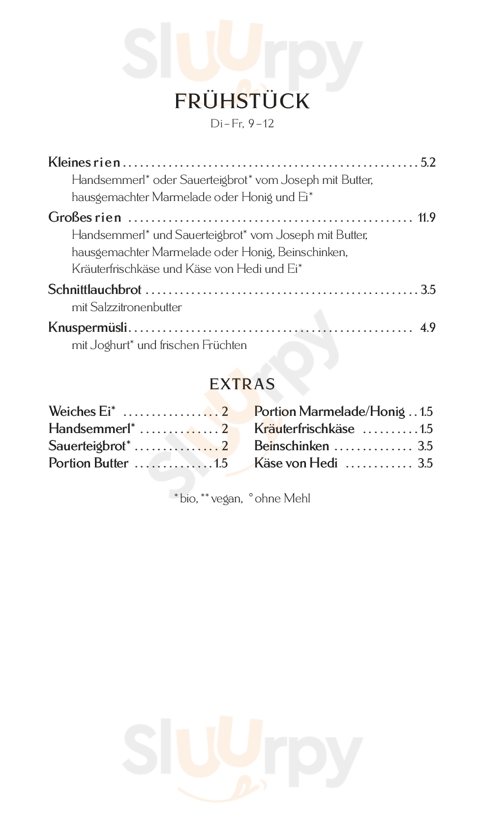 Rien Wien Menu - 1