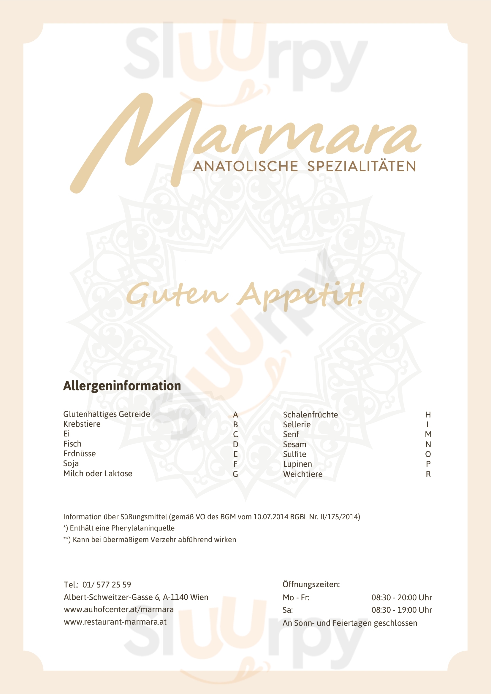 Marmara Wien Menu - 1