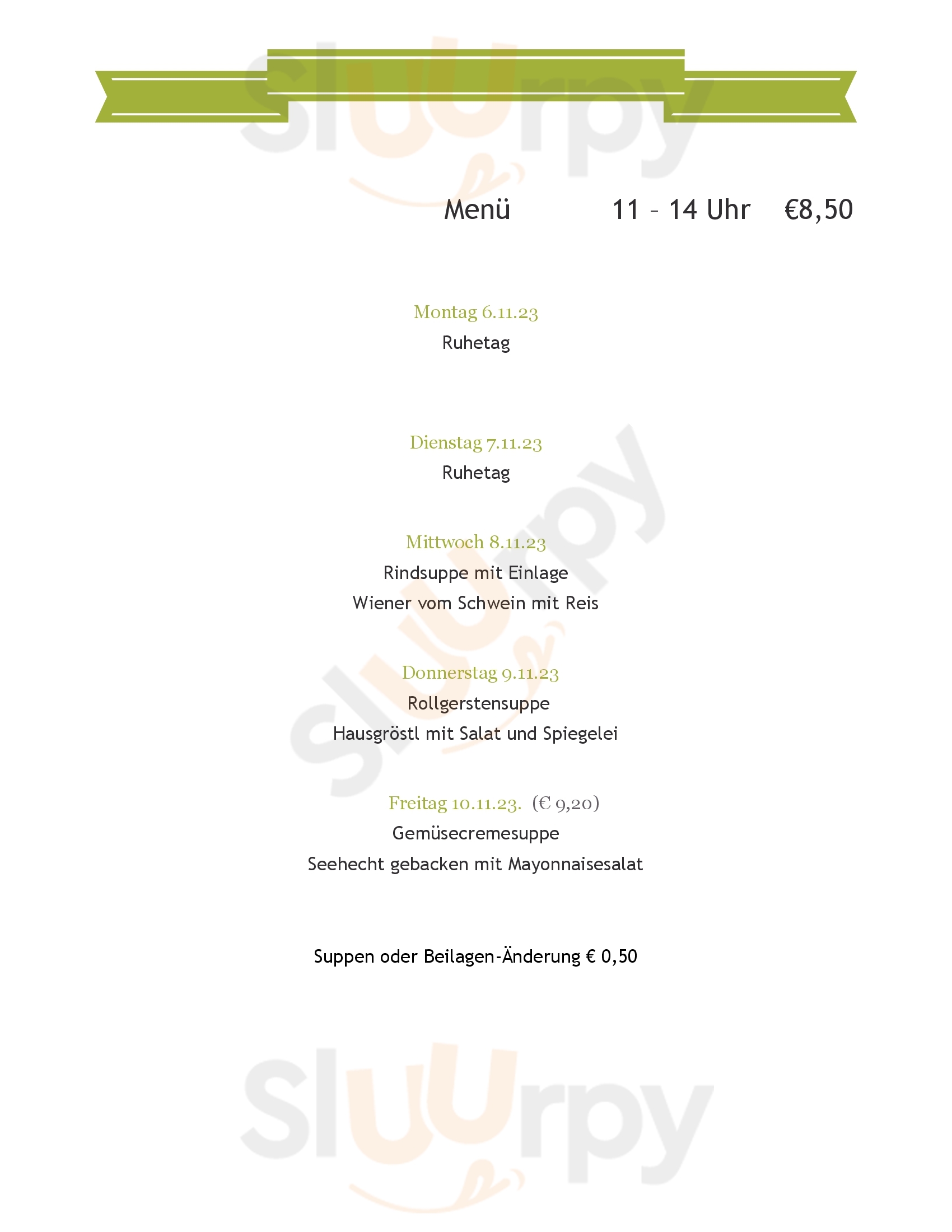 Schutzhaus Am Neugebaude Wien Menu - 1