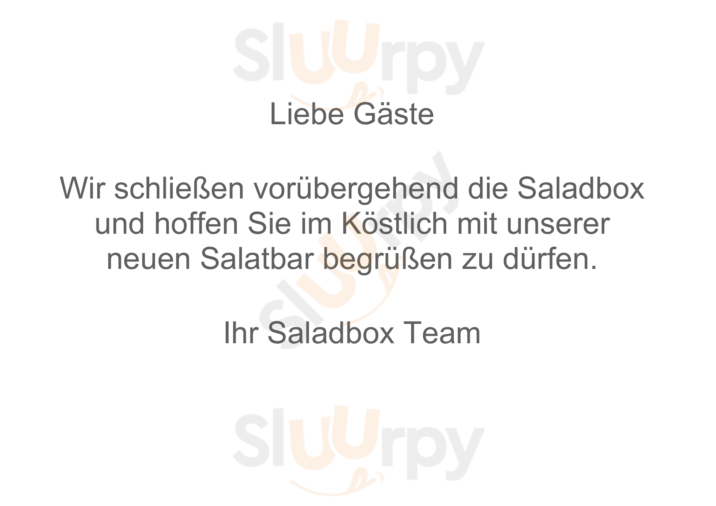 Saladbox Wien Menu - 1